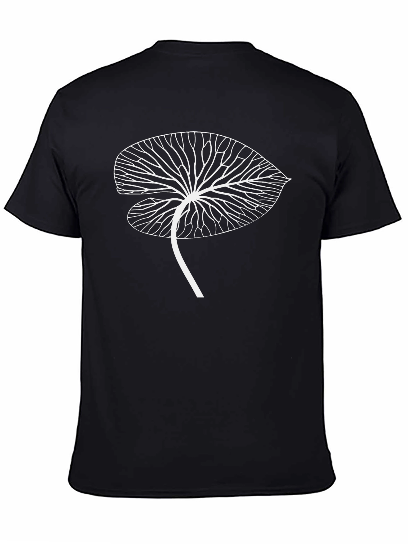 Leaf Vein Graphic Tee - Stylish Nature-Inspired Design