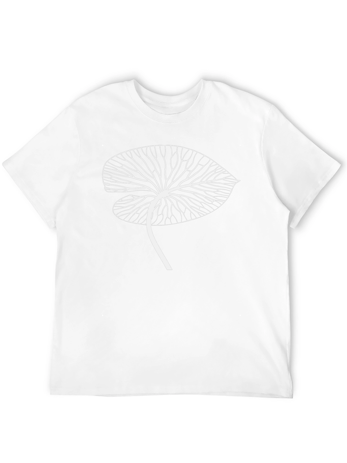 Leaf Vein Graphic Tee - Stylish Nature-Inspired Design