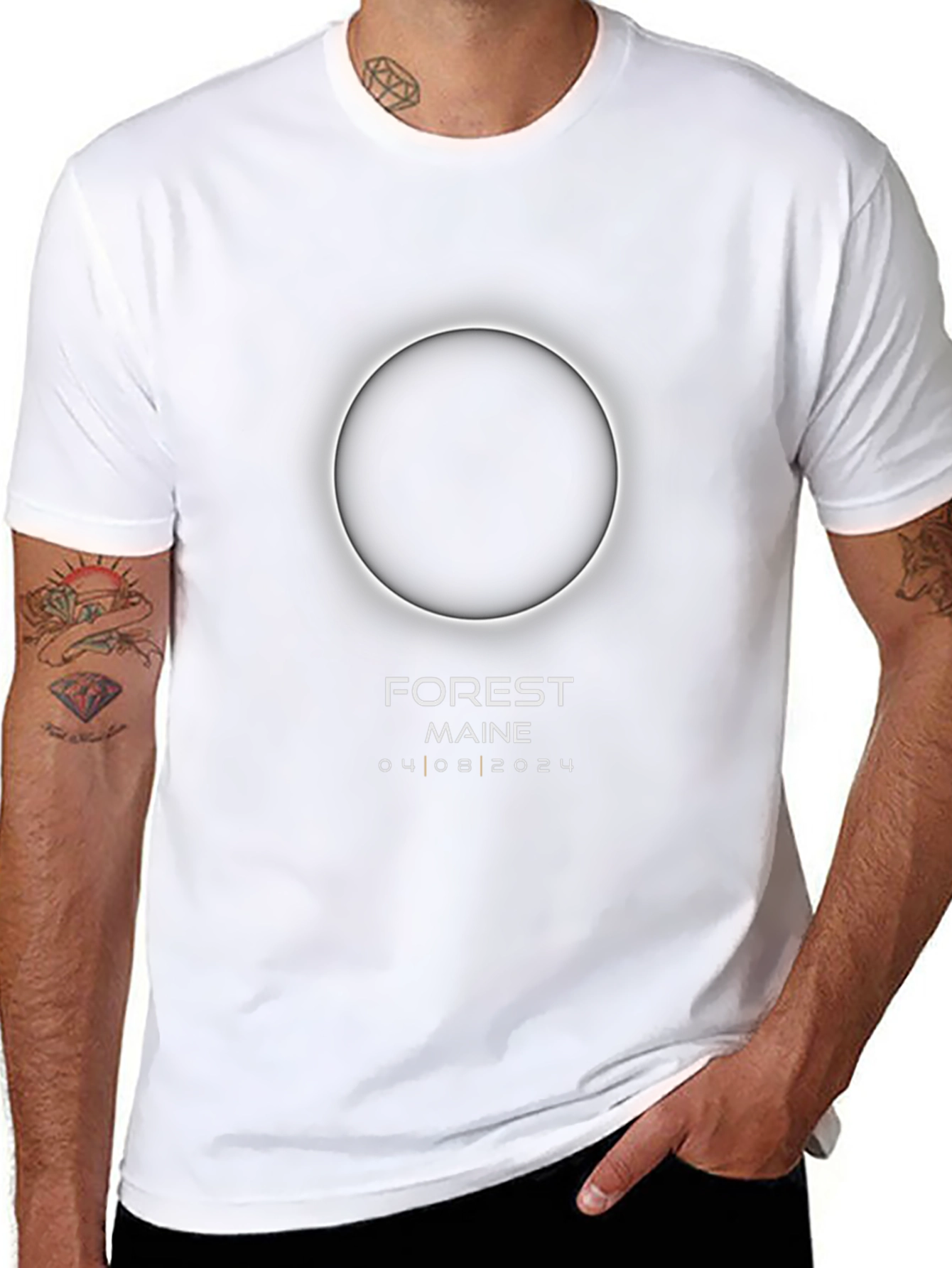 Forest Maine Eclipse 2024 T-Shirt
