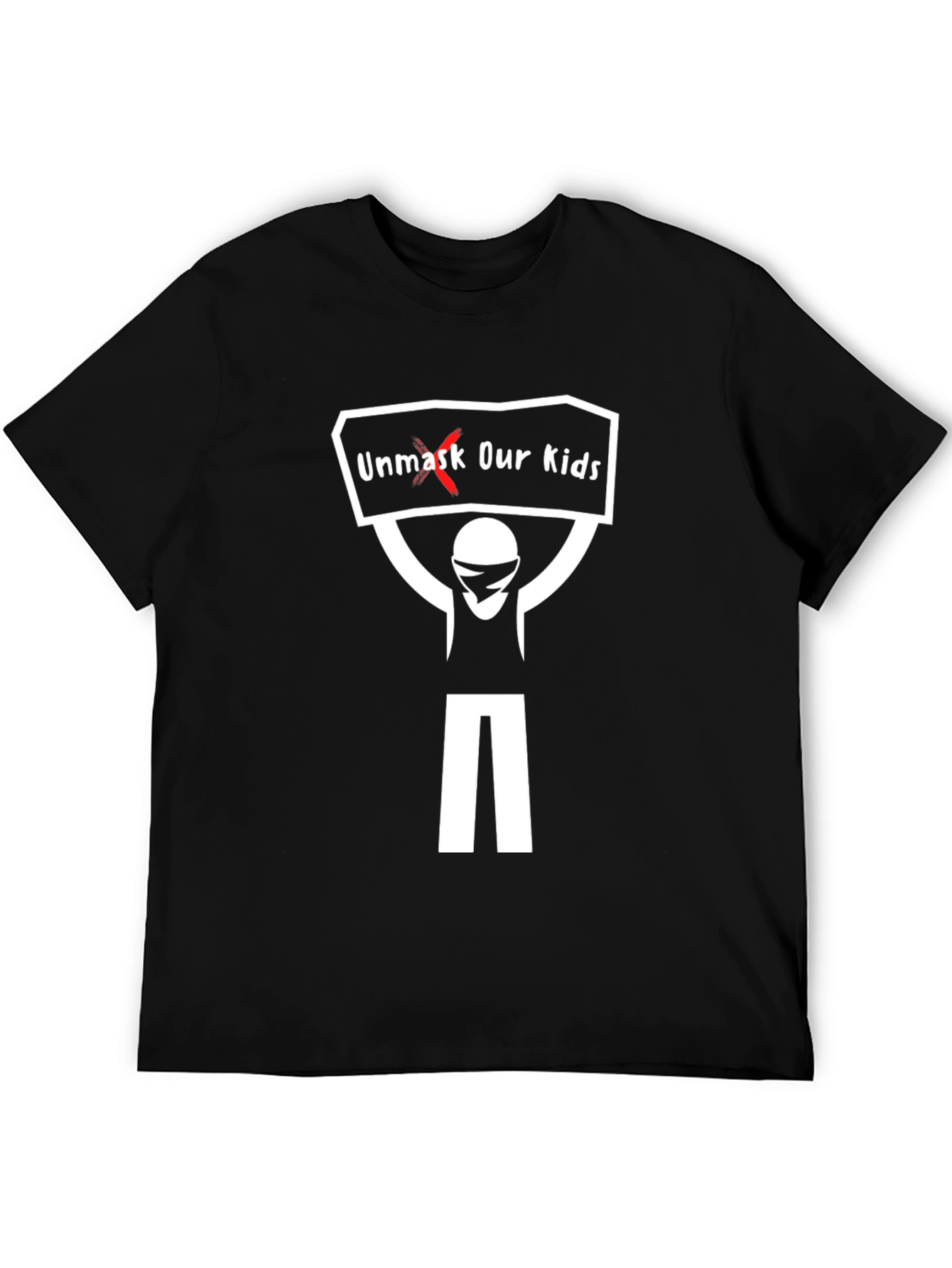 Unmask Our Kids Graphic Tee - Black