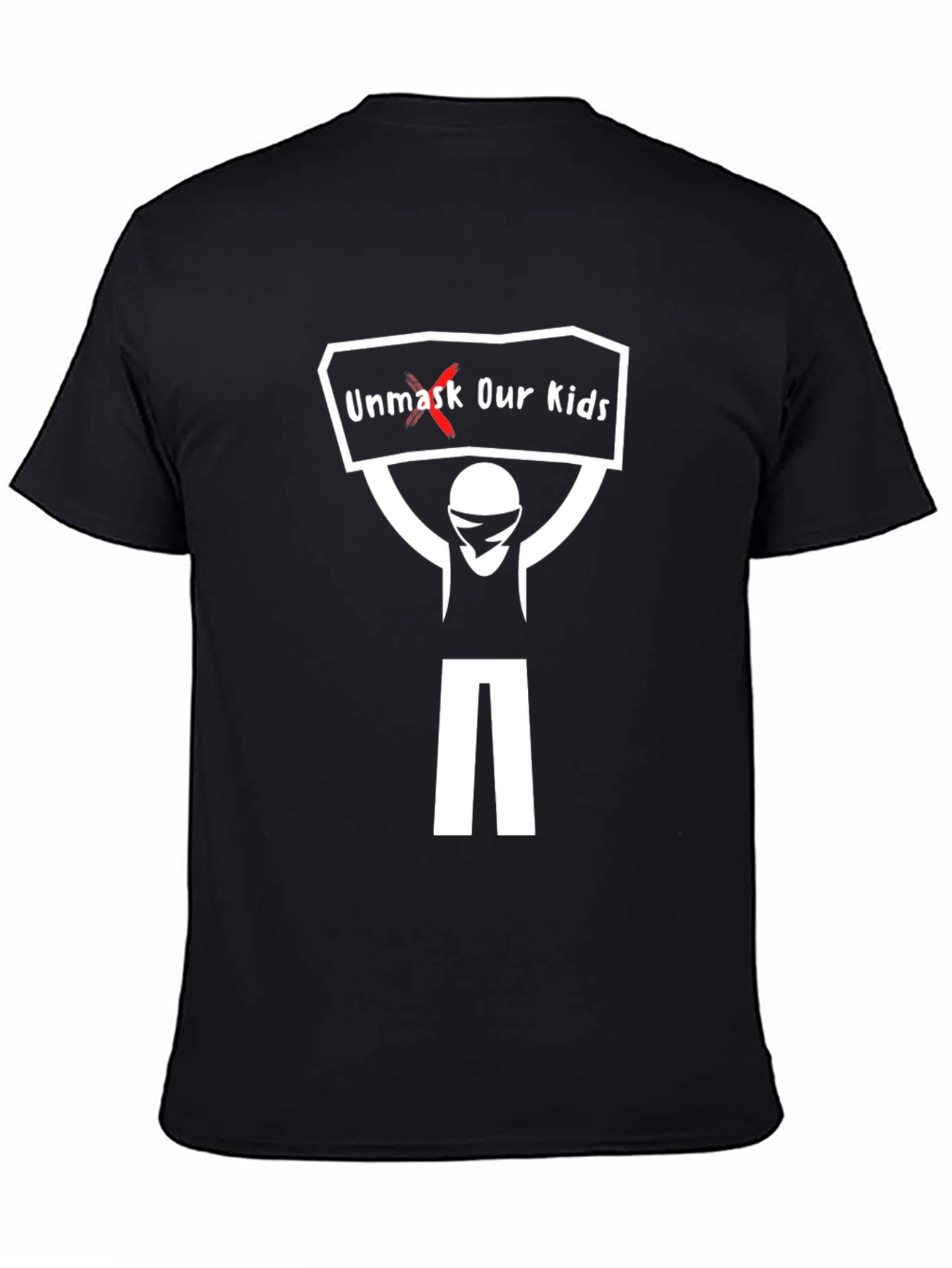 Unmask Our Kids Graphic Tee - Black