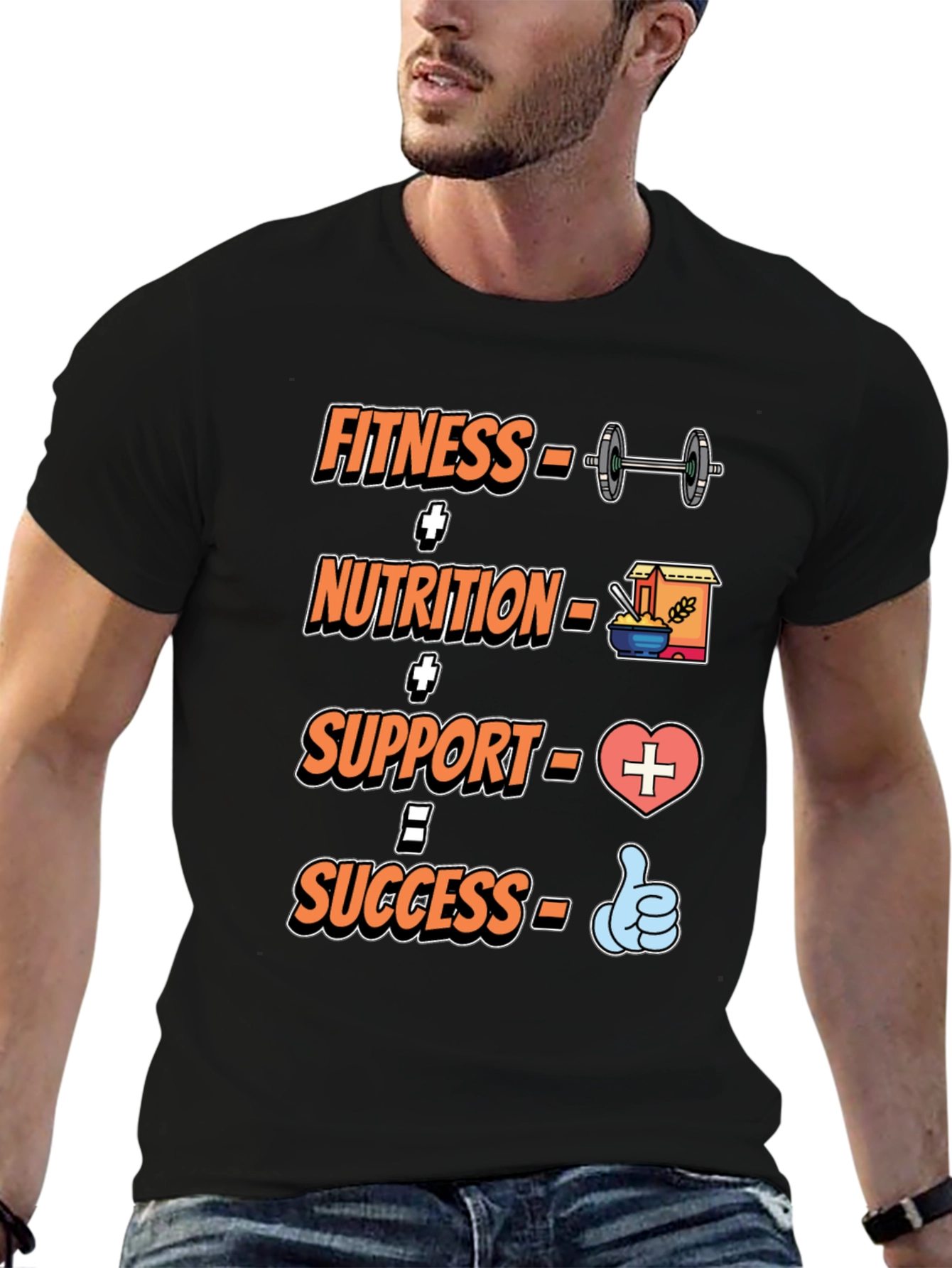 Fitness Nutrition Support T-Shirt