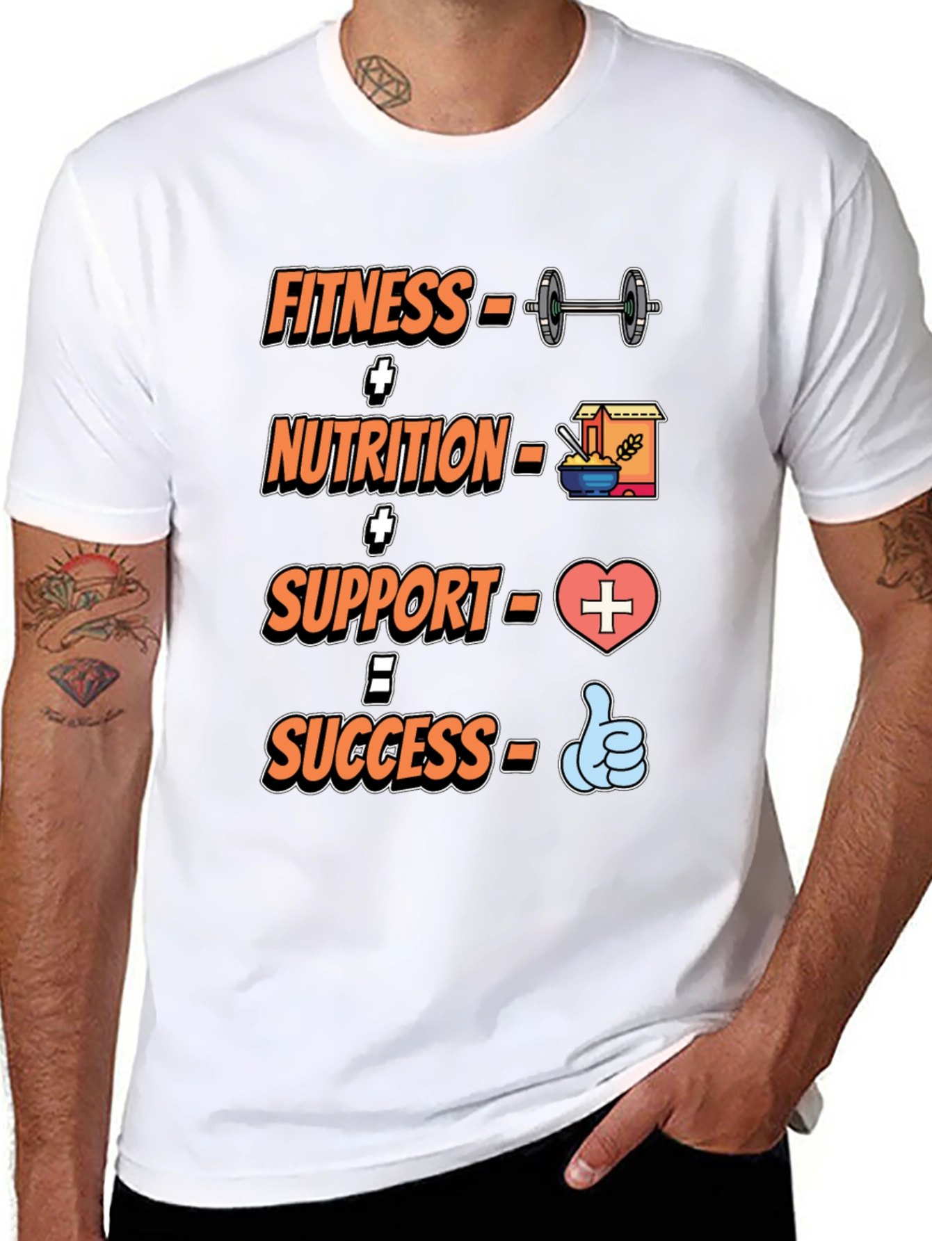 Fitness Nutrition Support T-Shirt