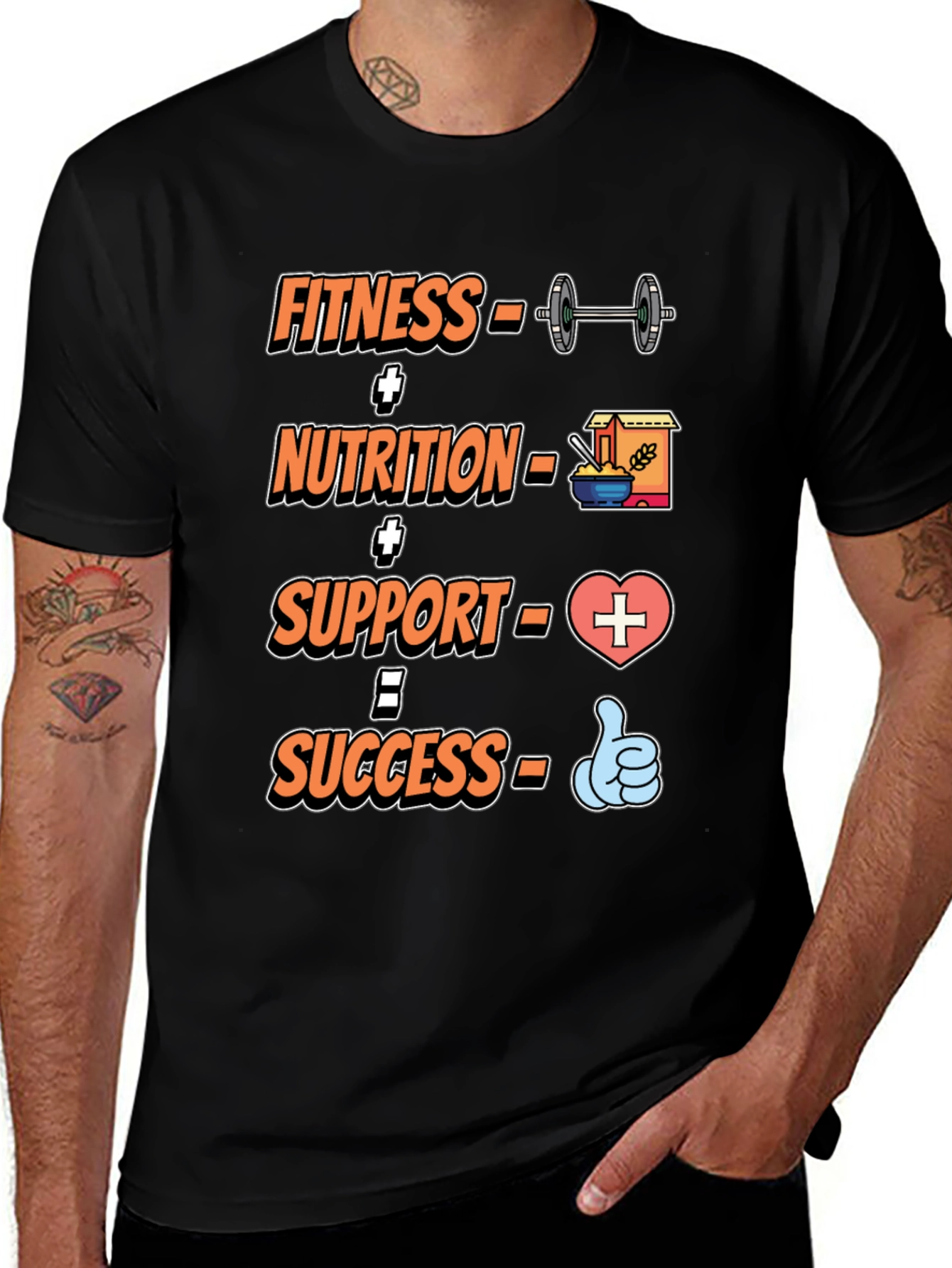 Fitness Nutrition Support T-Shirt