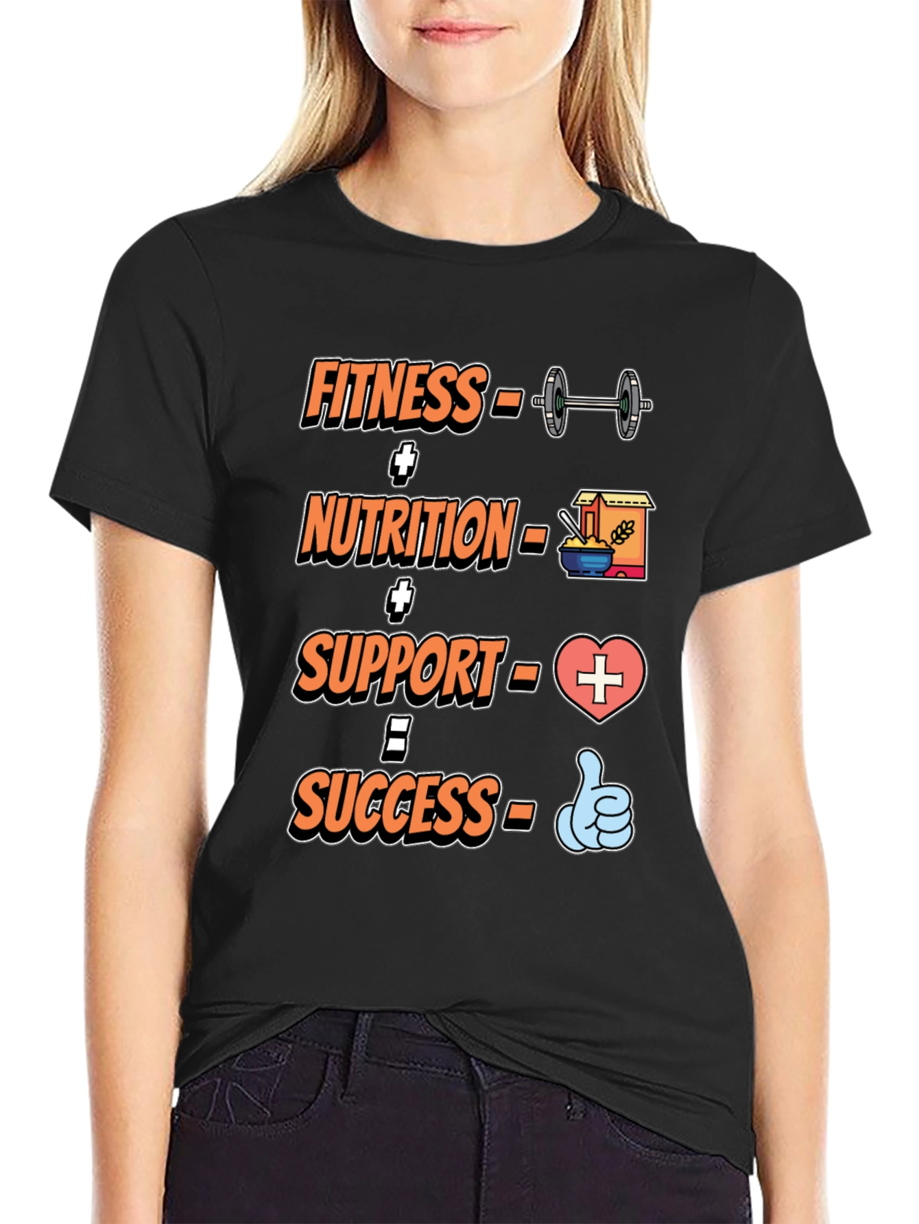 Fitness Nutrition Support T-Shirt