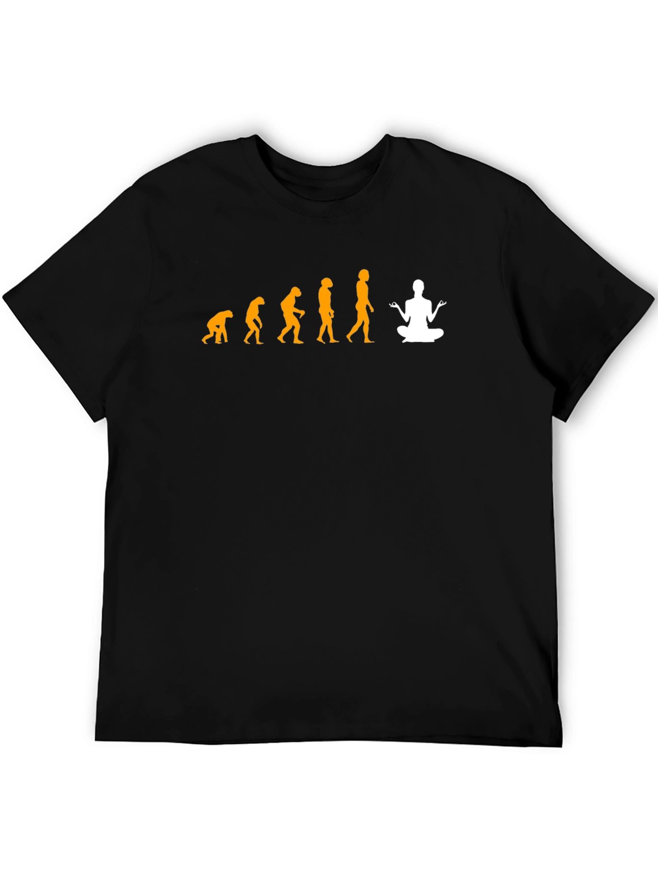 Evolution of Yoga T-Shirt - Black