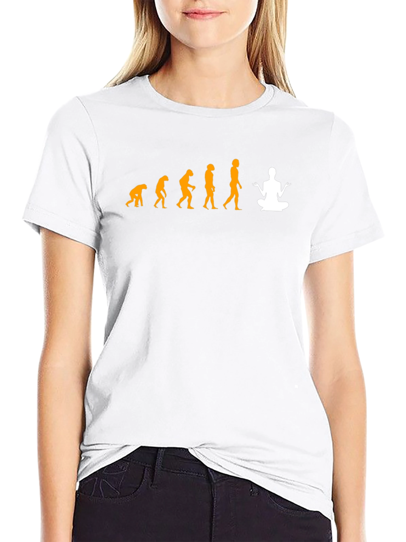 Evolution of Yoga T-Shirt - Black