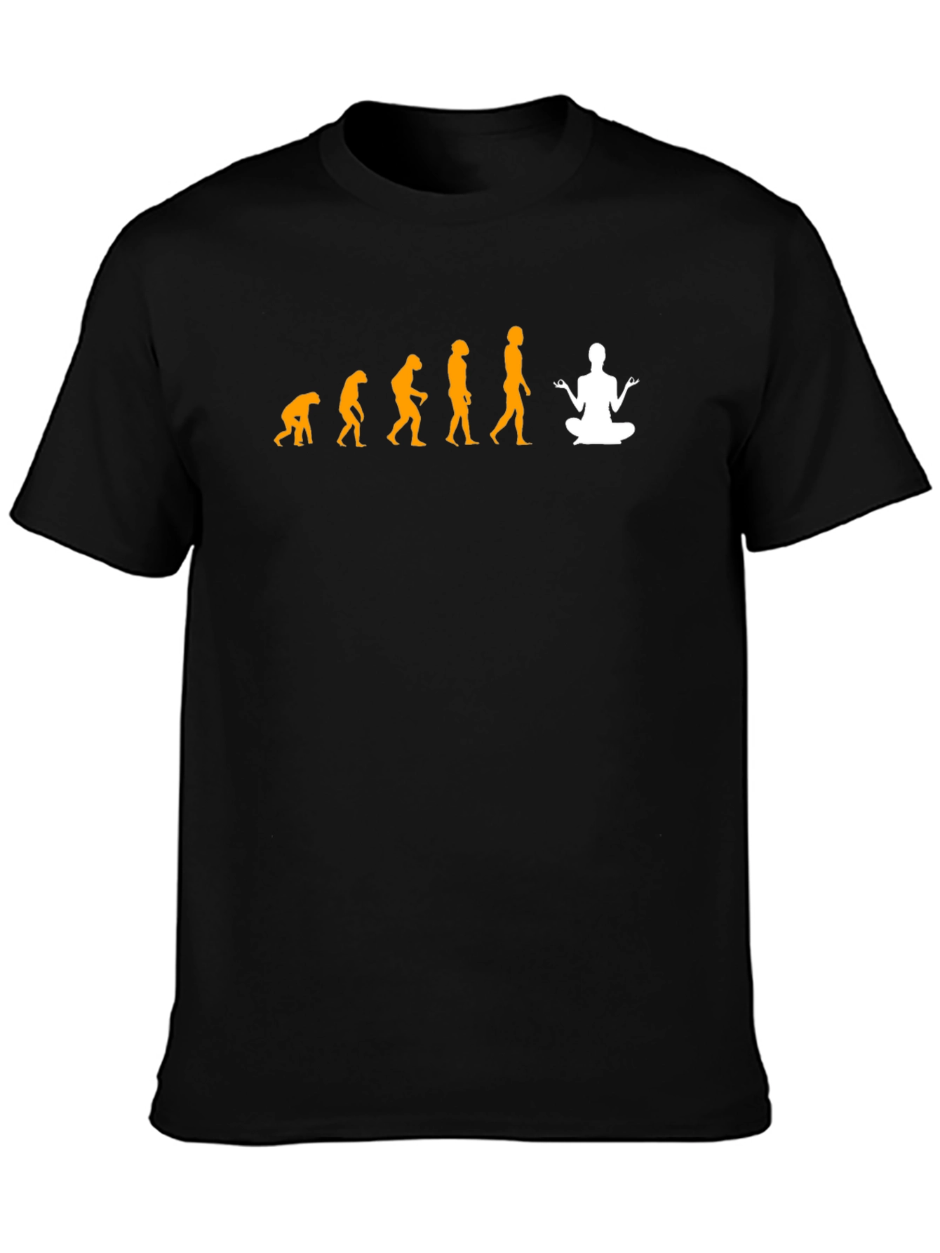 Evolution of Yoga T-Shirt - Black