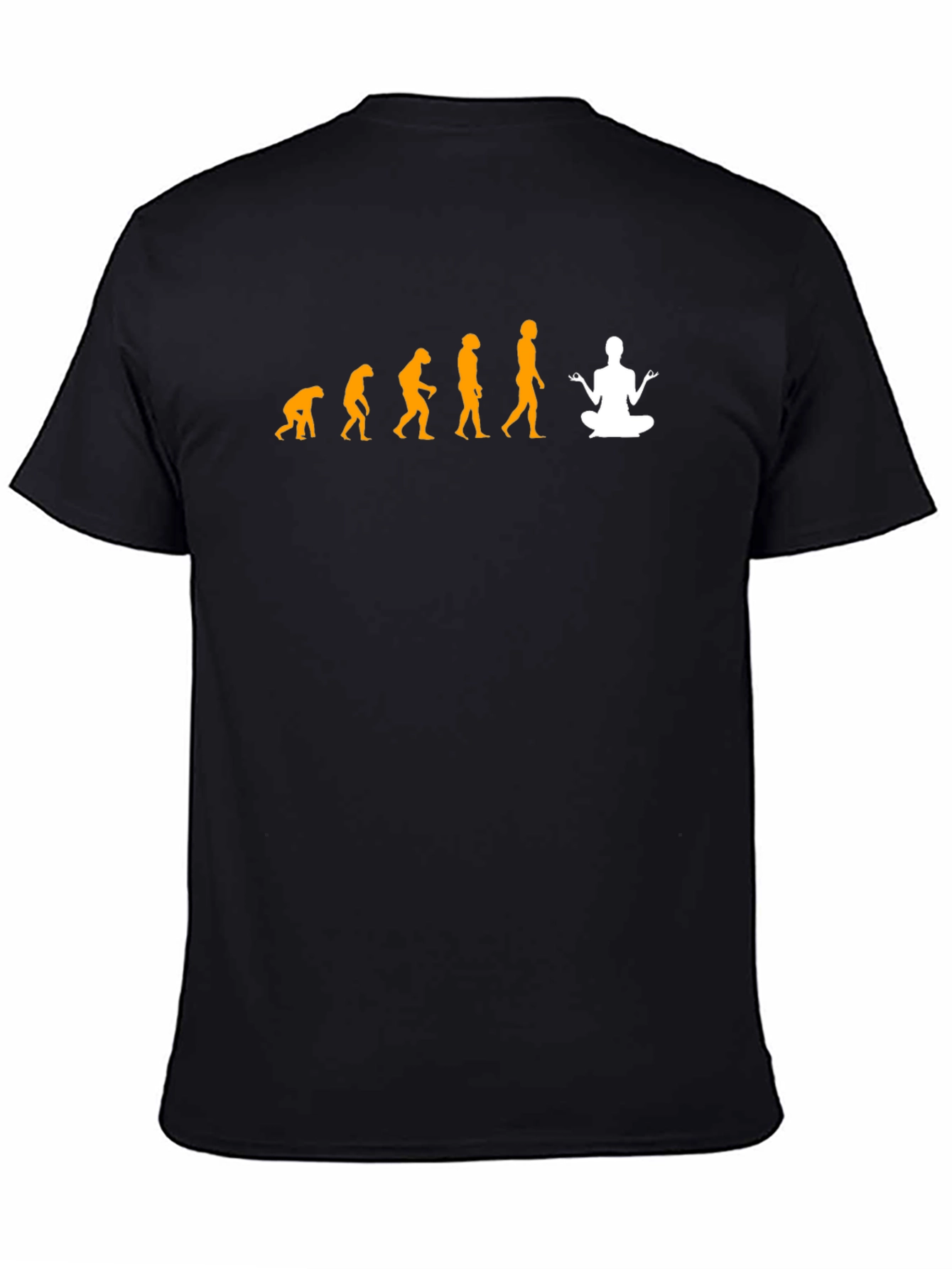 Evolution of Yoga T-Shirt - Black