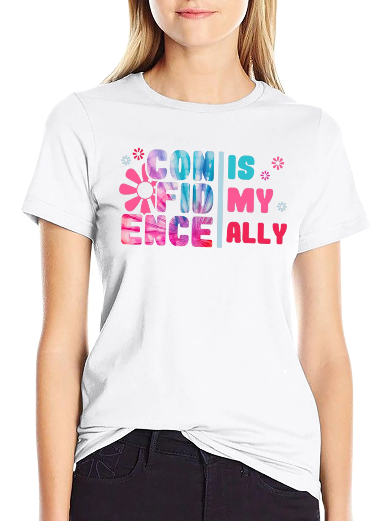 Confidence is My Ally Black Graphic Tee