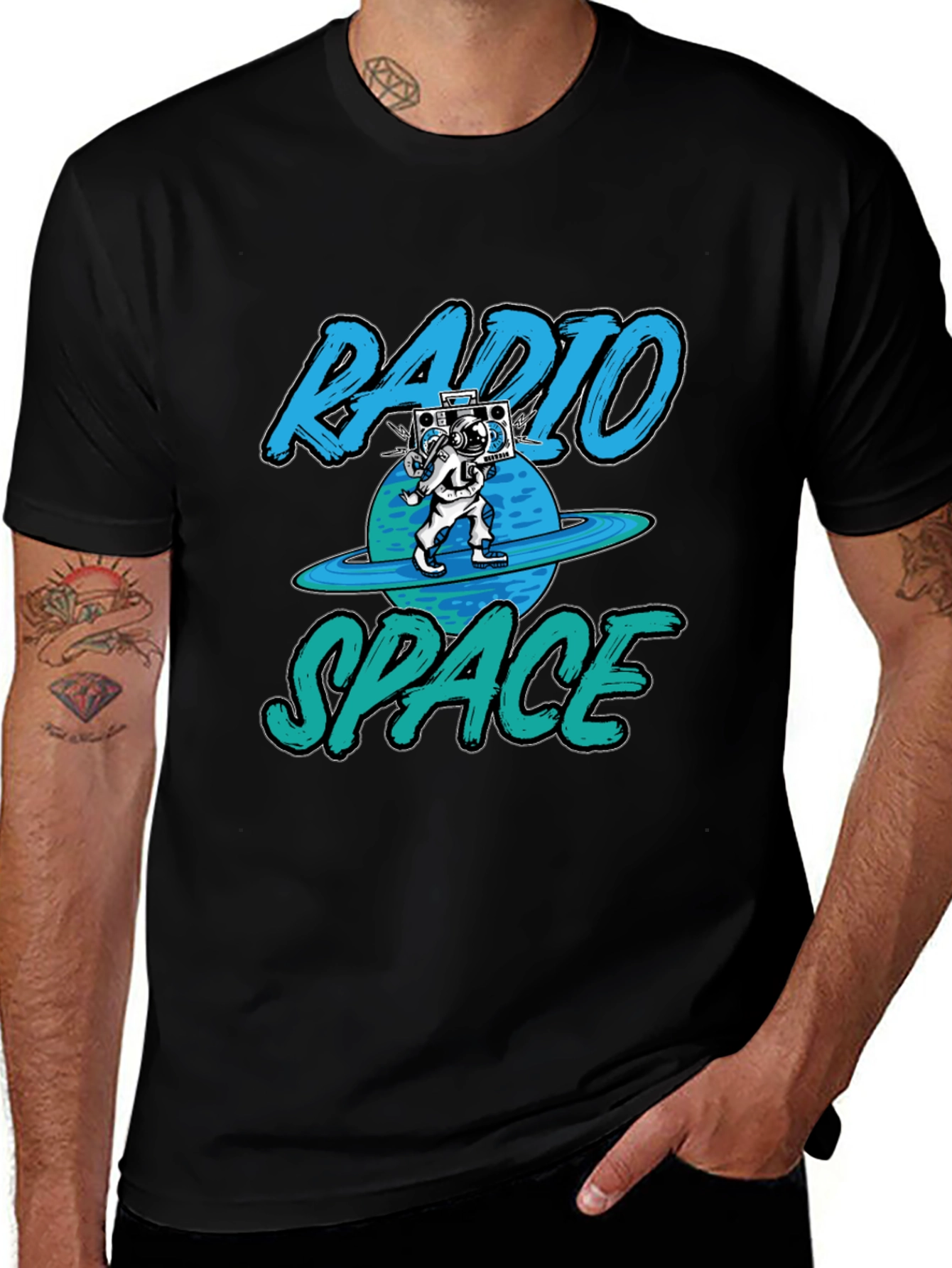 Radio Space T-Shirt - Astronaut Design