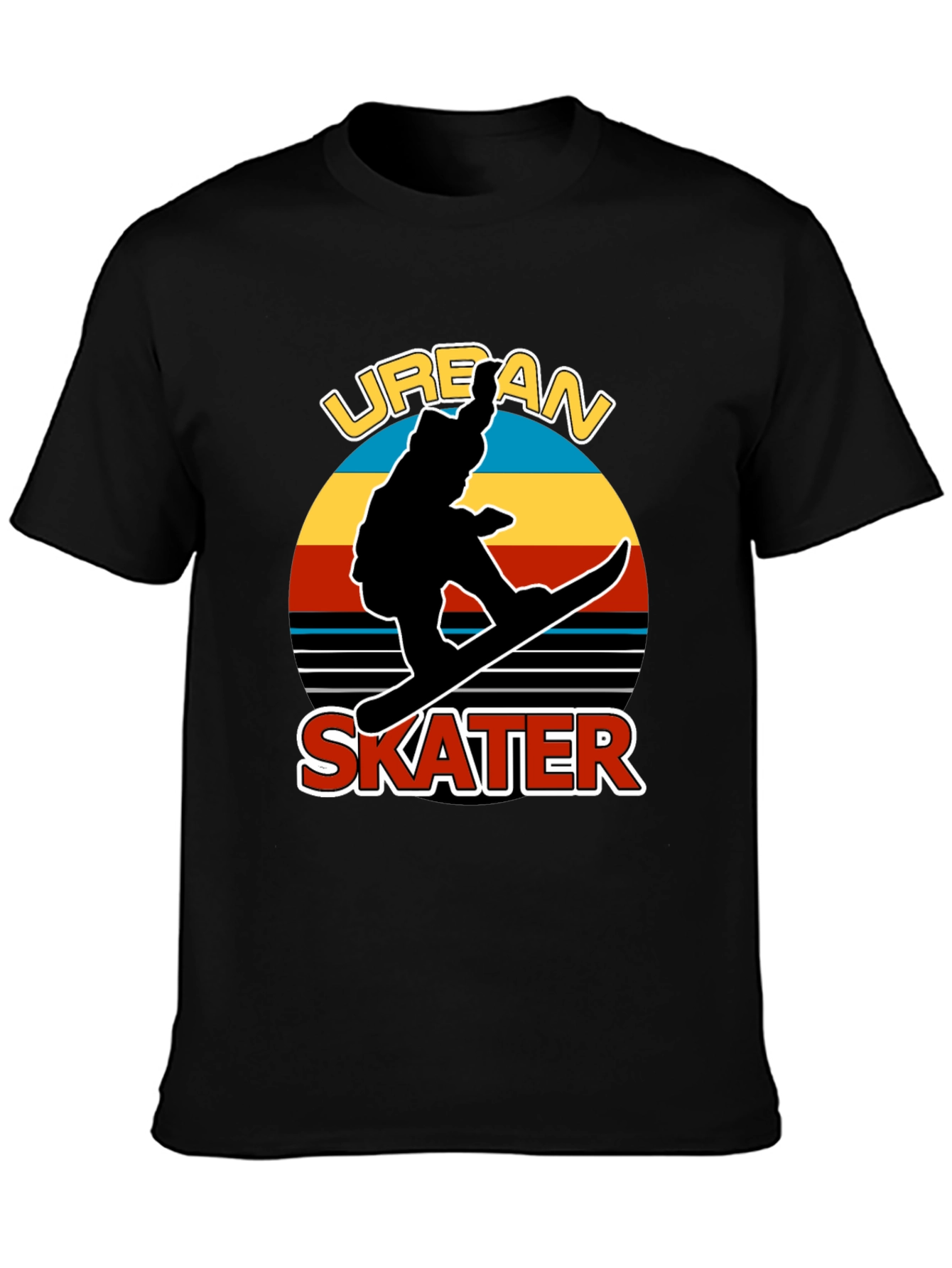 Urban Skater Graphic T-Shirt - Retro Style
