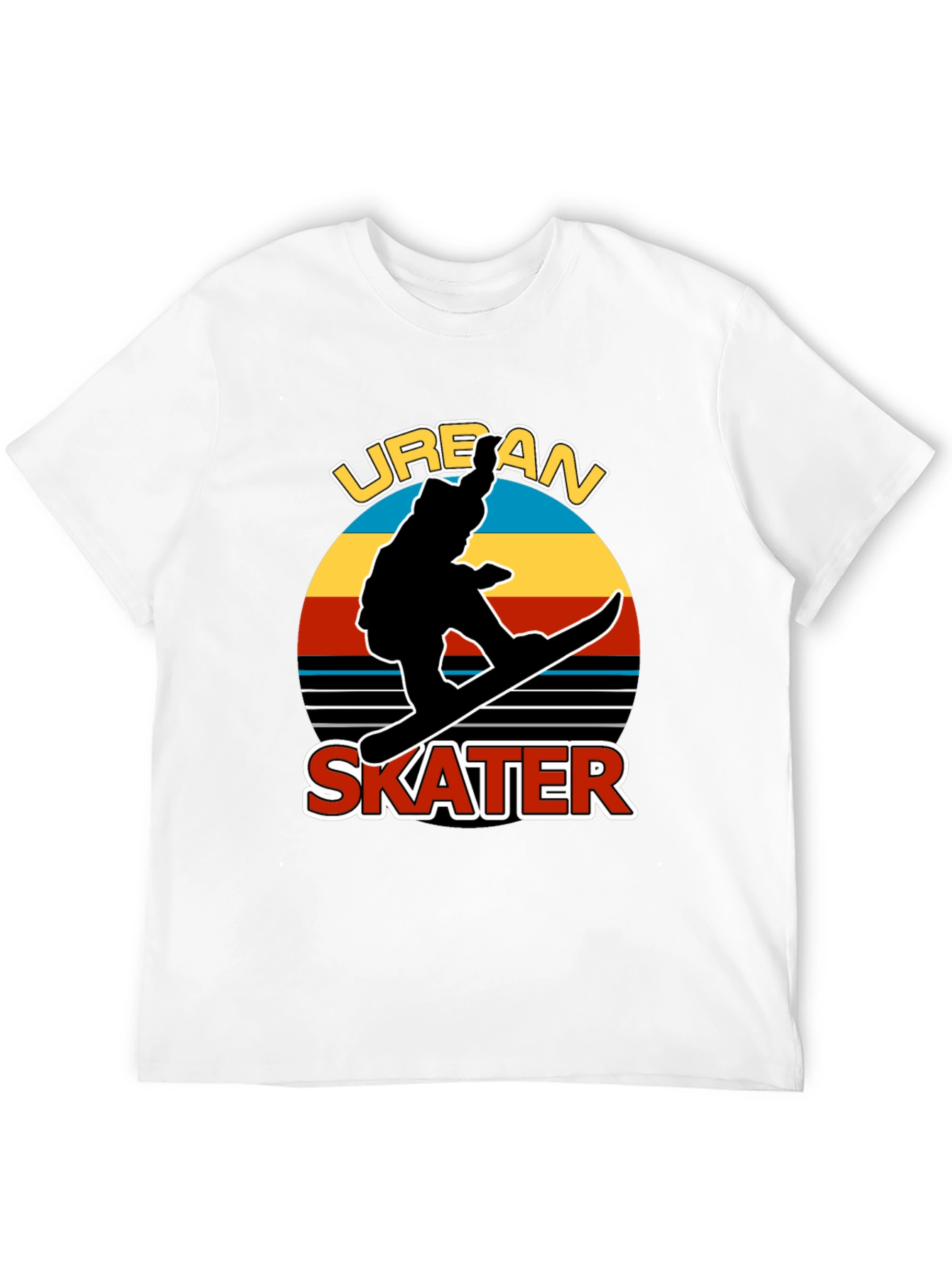 Urban Skater Graphic T-Shirt - Retro Style