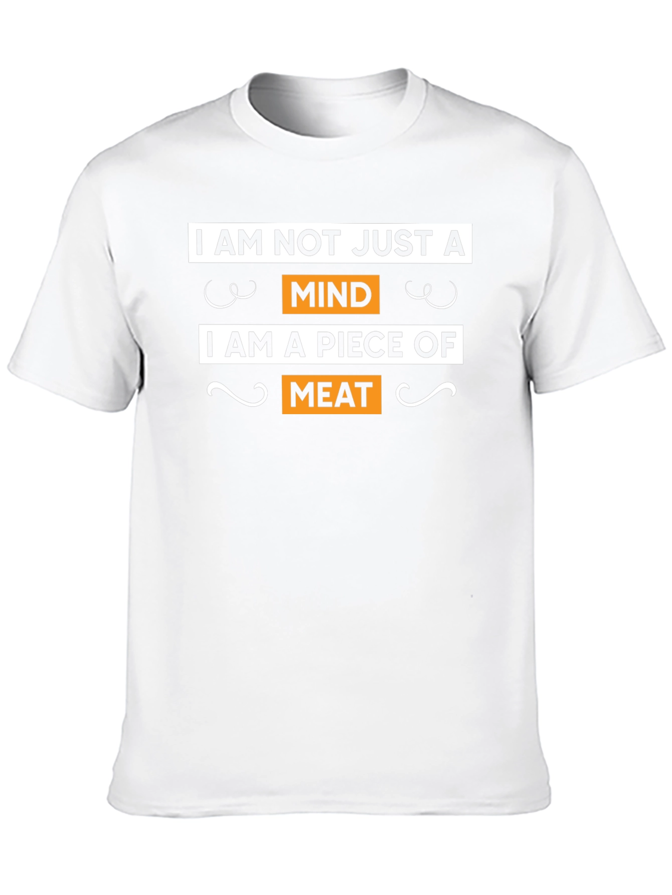 Humorous Mind & Meat Black Graphic T-Shirt