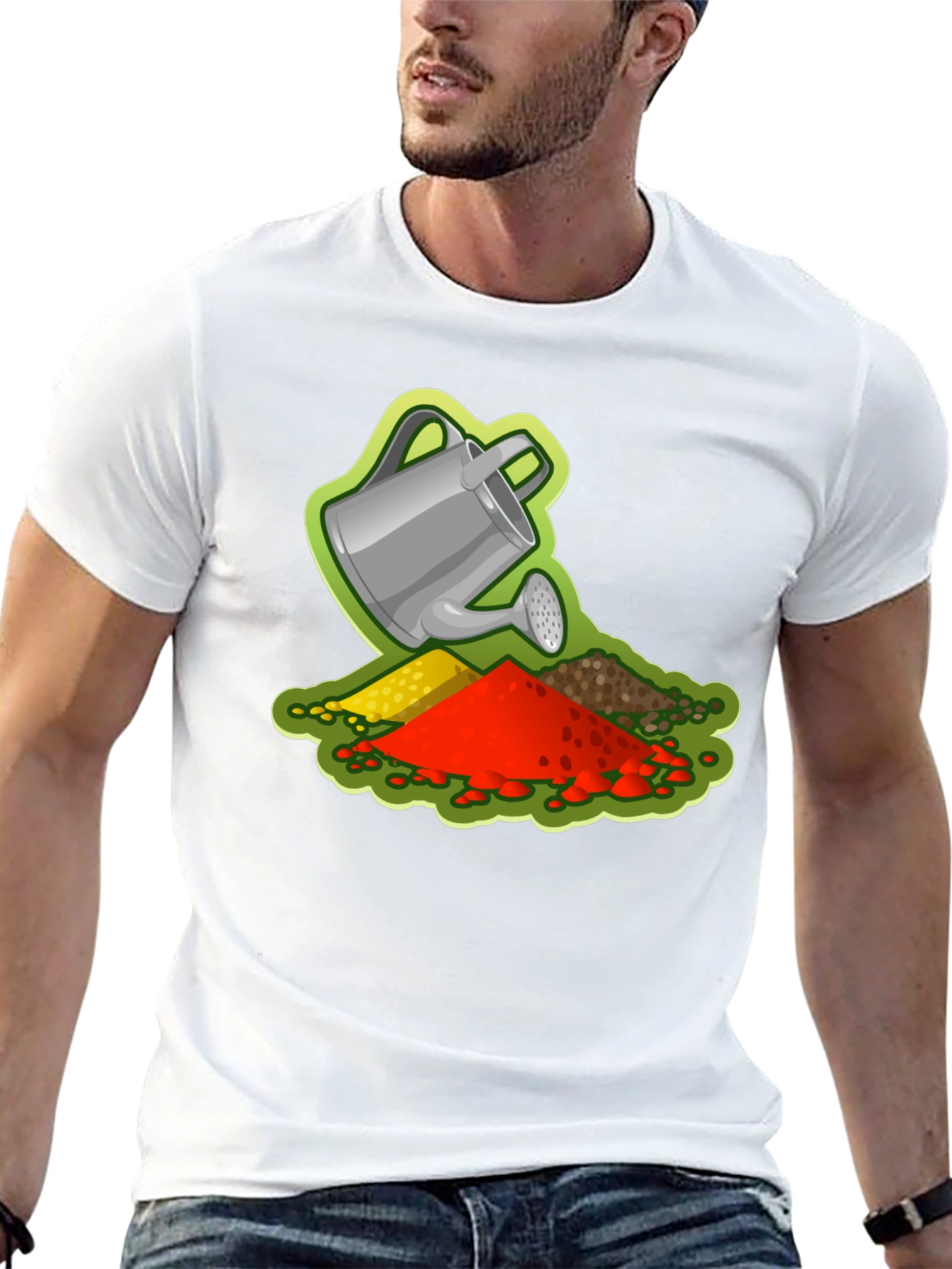 Gardeners Delight T-Shirt - Watering Can Design
