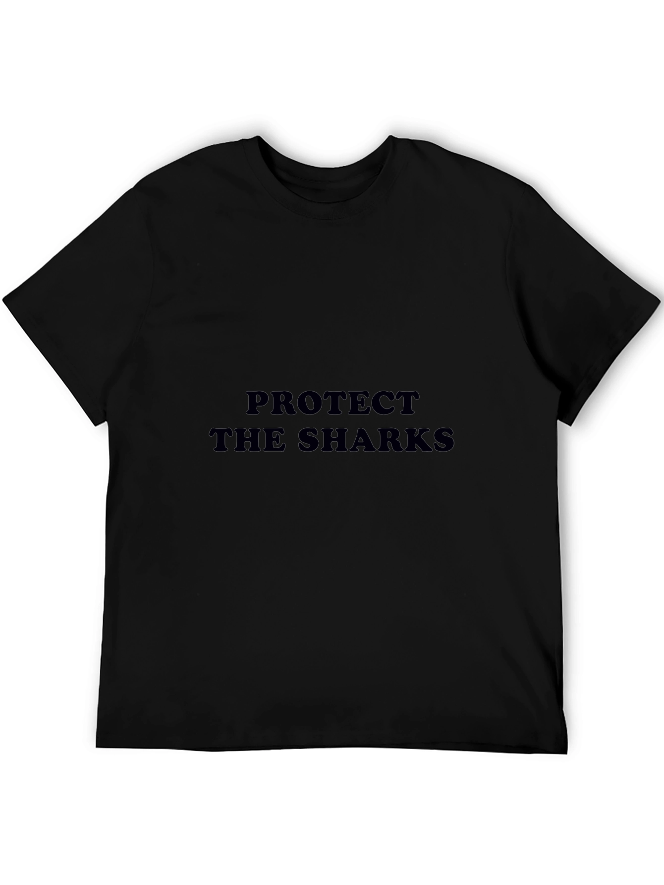 Protect the Sharks Black Cotton T-Shirt