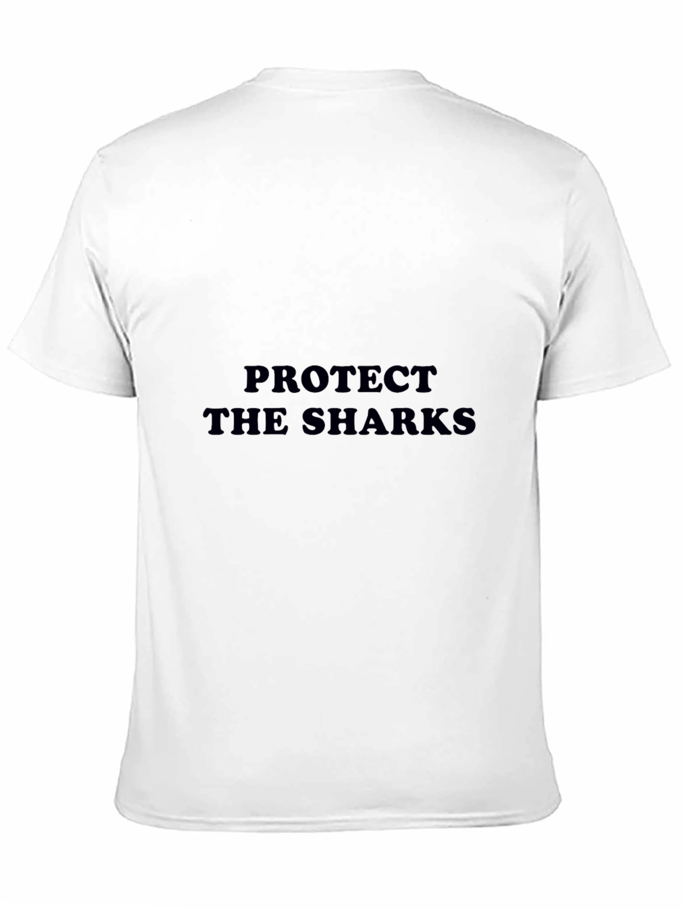 Protect the Sharks Black Cotton T-Shirt