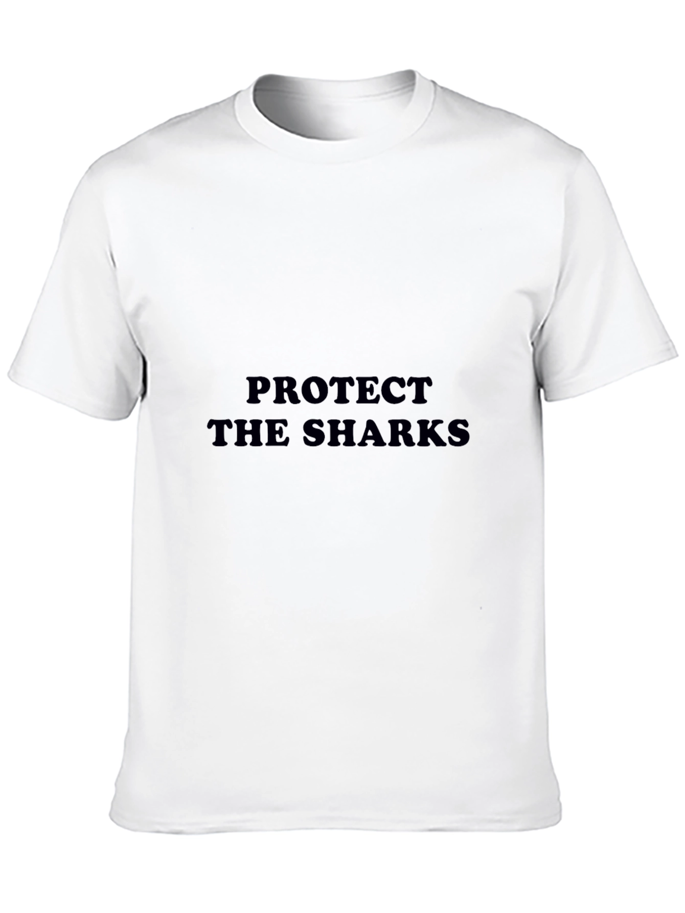Protect the Sharks Black Cotton T-Shirt