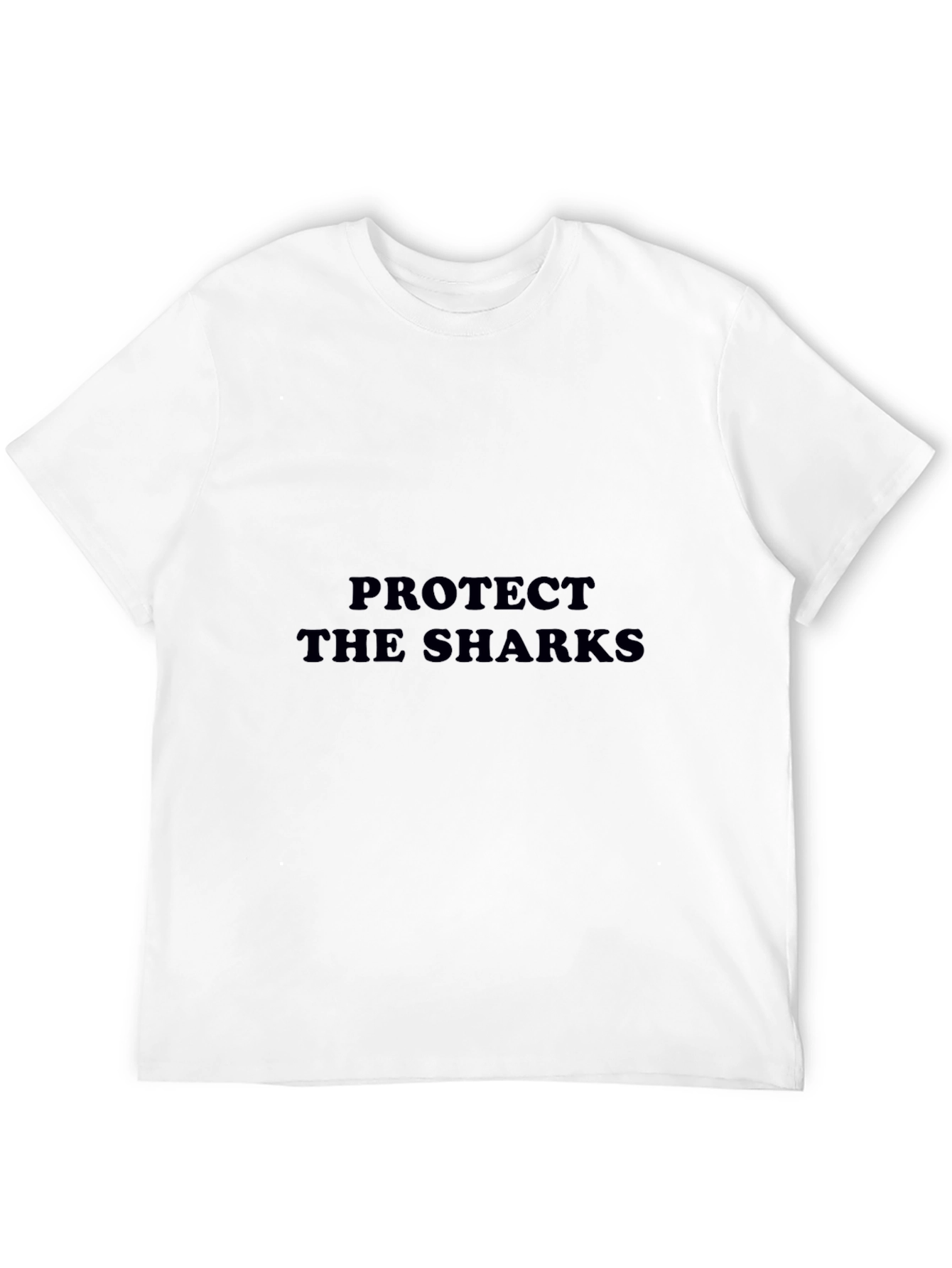 Protect the Sharks Black Cotton T-Shirt