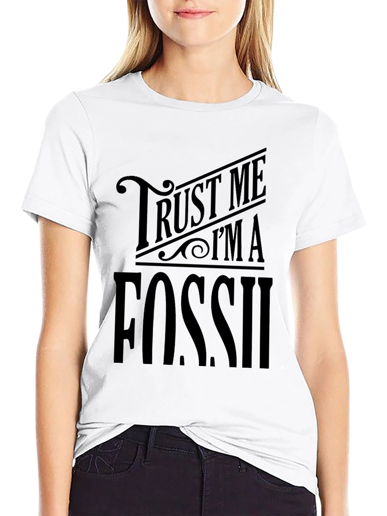 Trust Me Im A Fossil T-Shirt - Black
