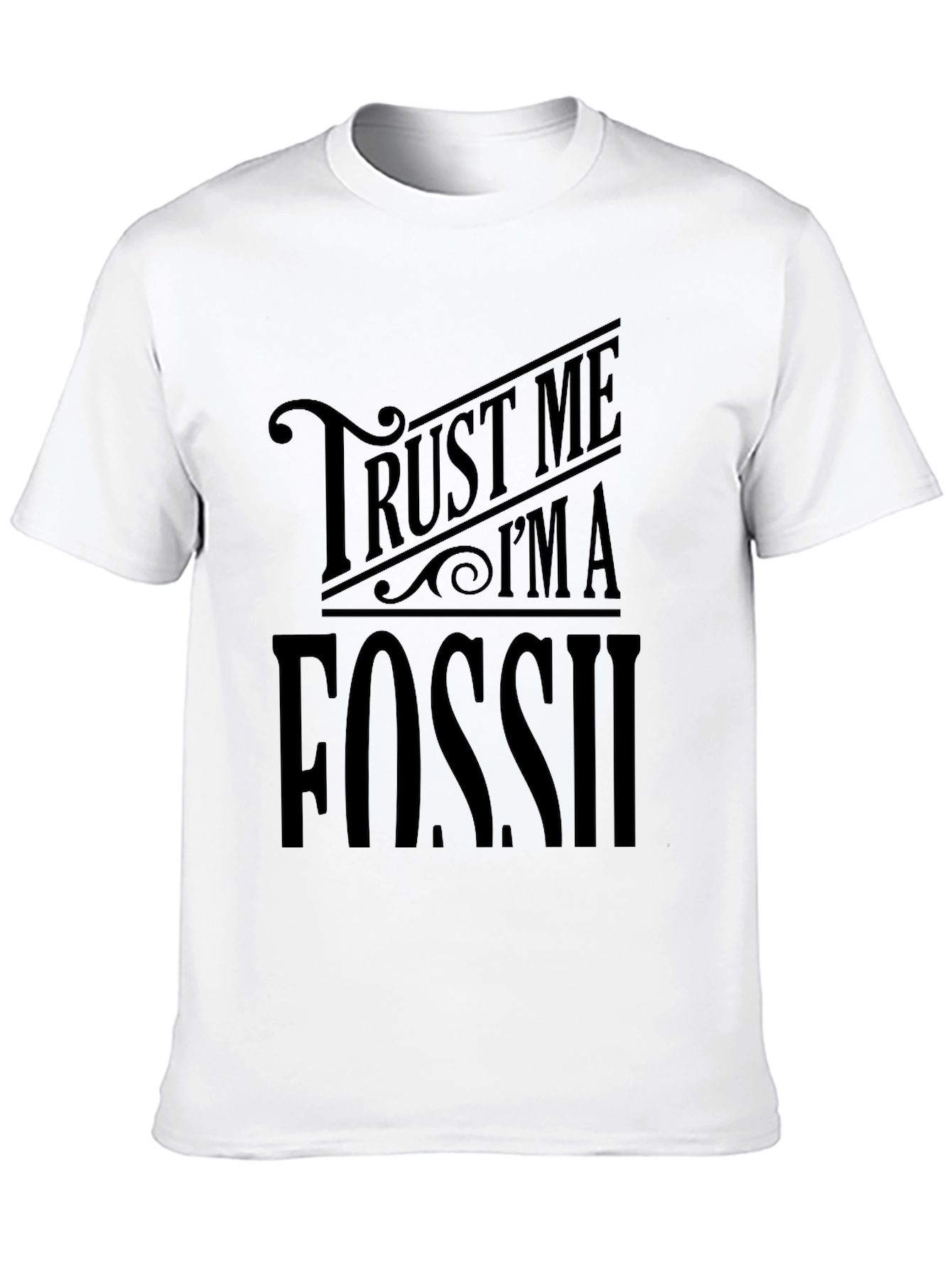 Trust Me Im A Fossil T-Shirt - Black