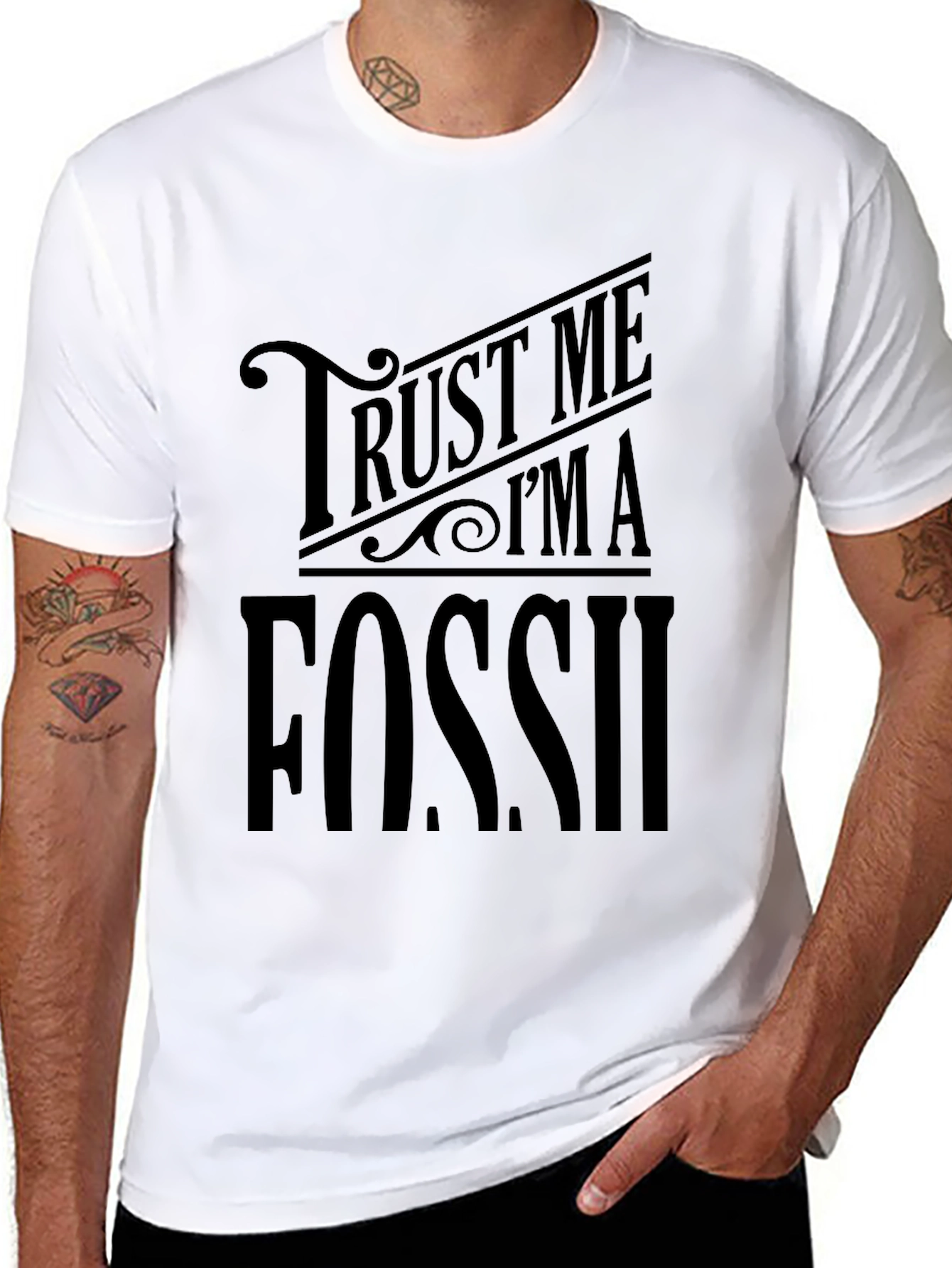 Trust Me Im A Fossil T-Shirt - Black