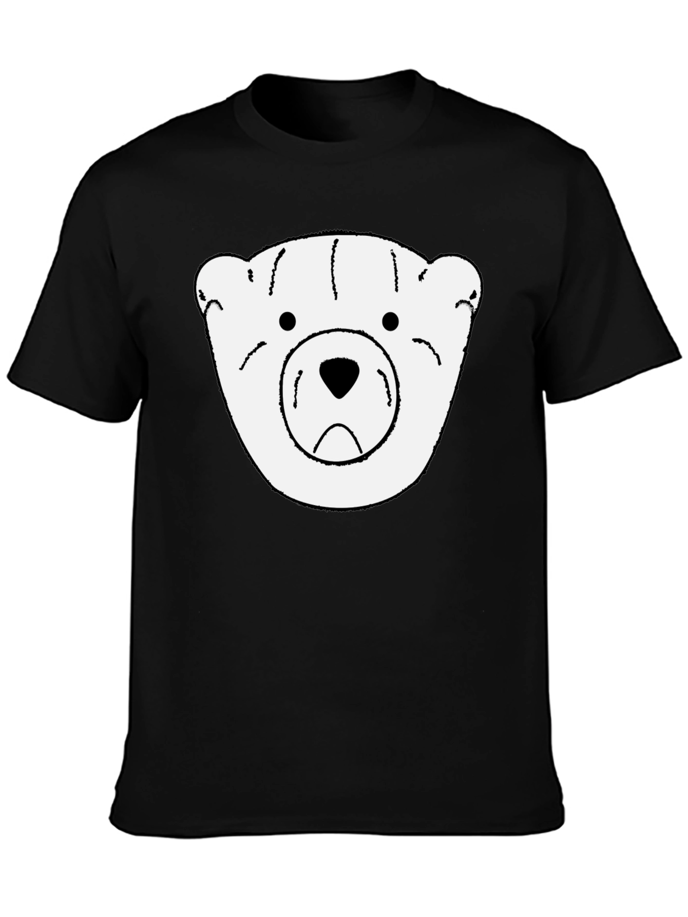 Bear Graphic Black T-Shirt - Soft & Stylish