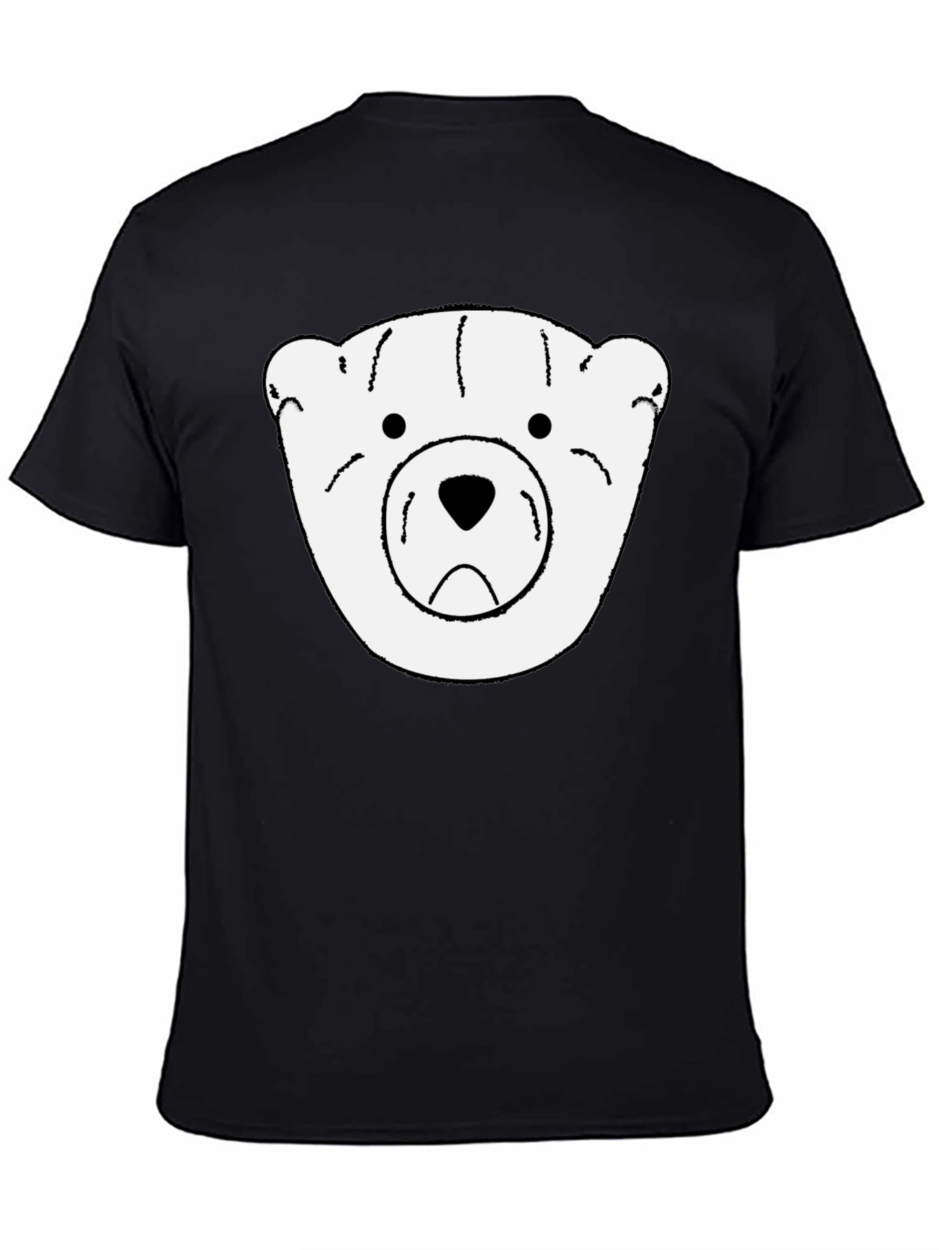Bear Graphic Black T-Shirt - Soft & Stylish