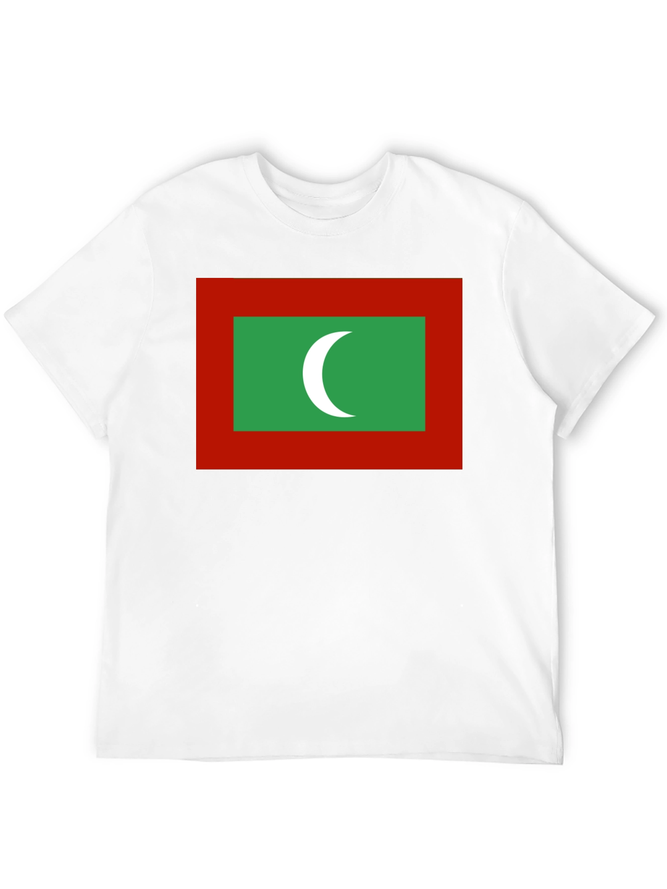 Maldives Flag T-Shirt - Black Cotton Tee