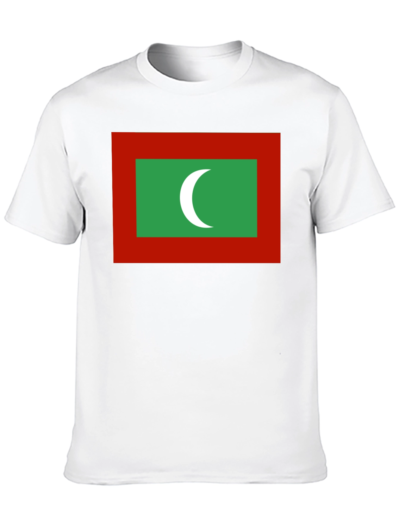 Maldives Flag T-Shirt - Black Cotton Tee