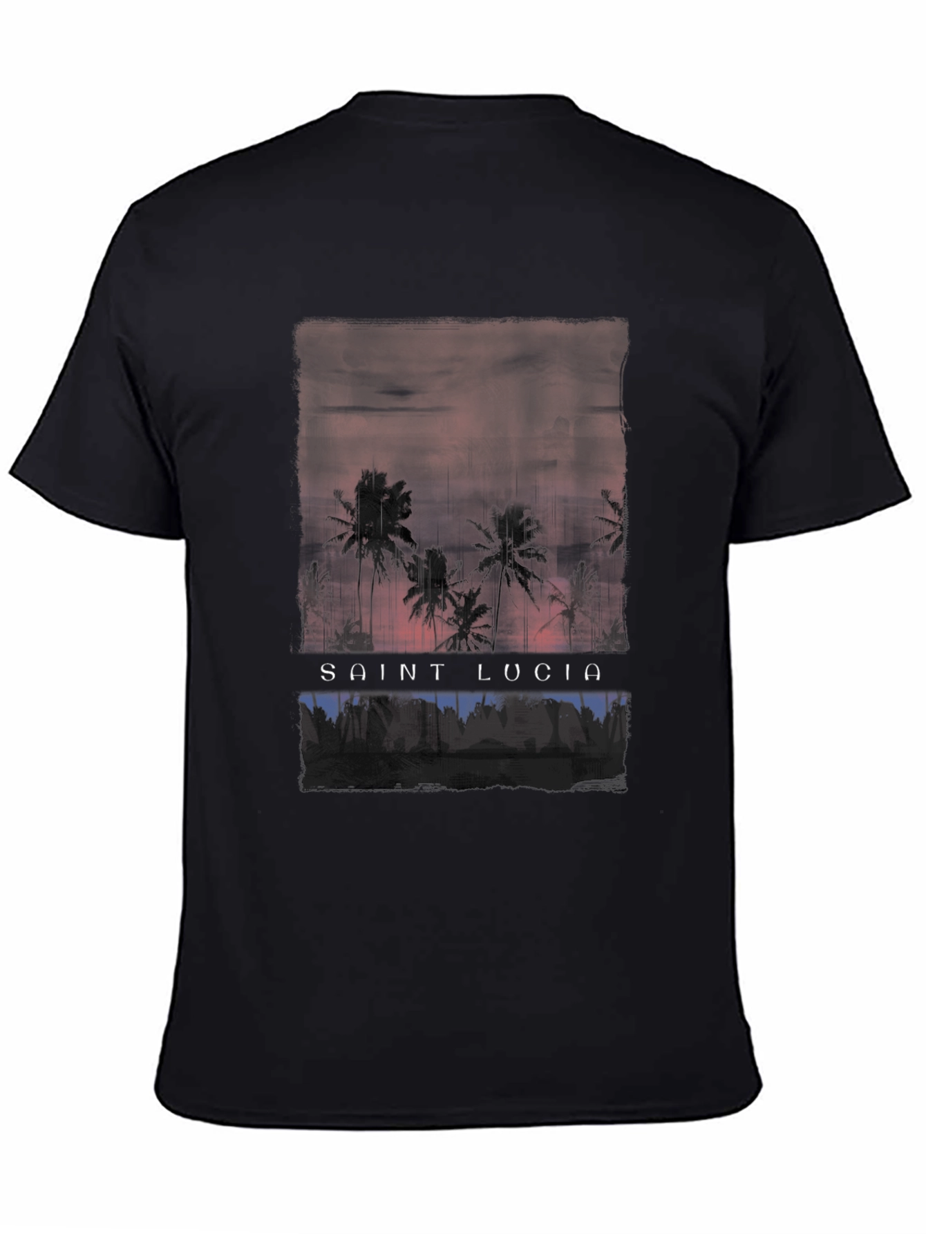 Saint Lucia Palm Tree Graphic T-Shirt