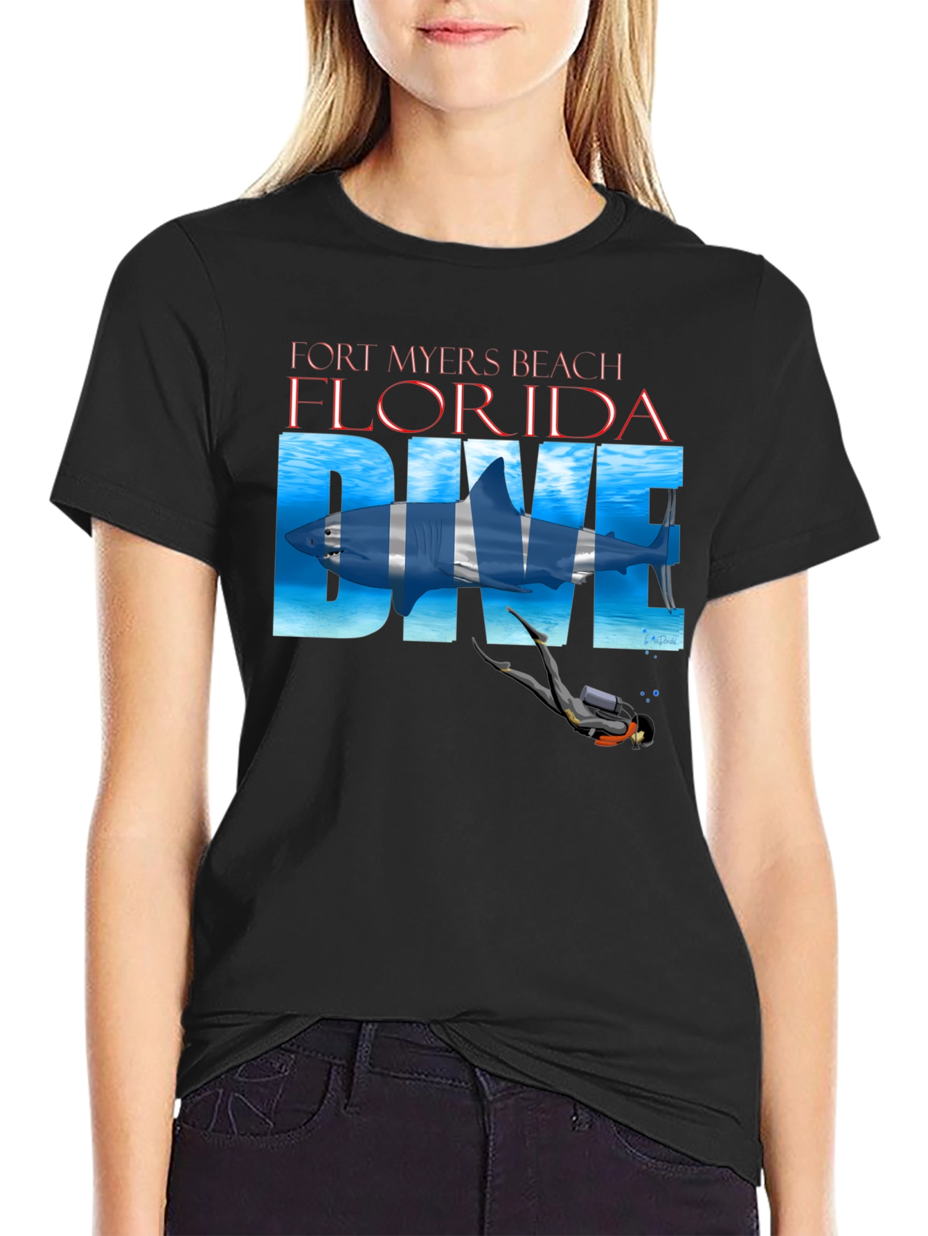 Fort Myers Beach Florida Dive T-Shirt