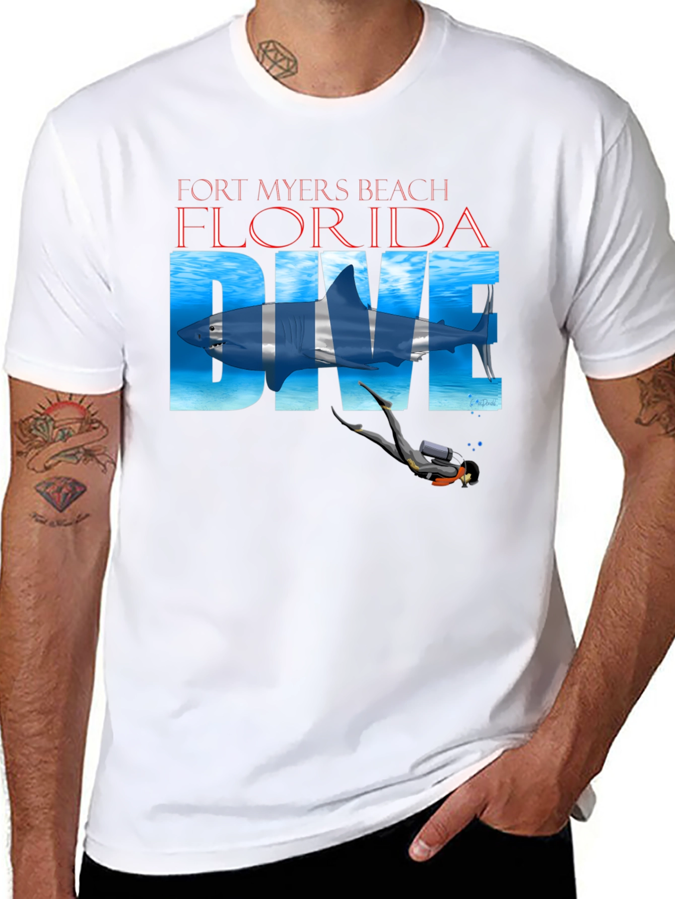 Fort Myers Beach Florida Dive T-Shirt