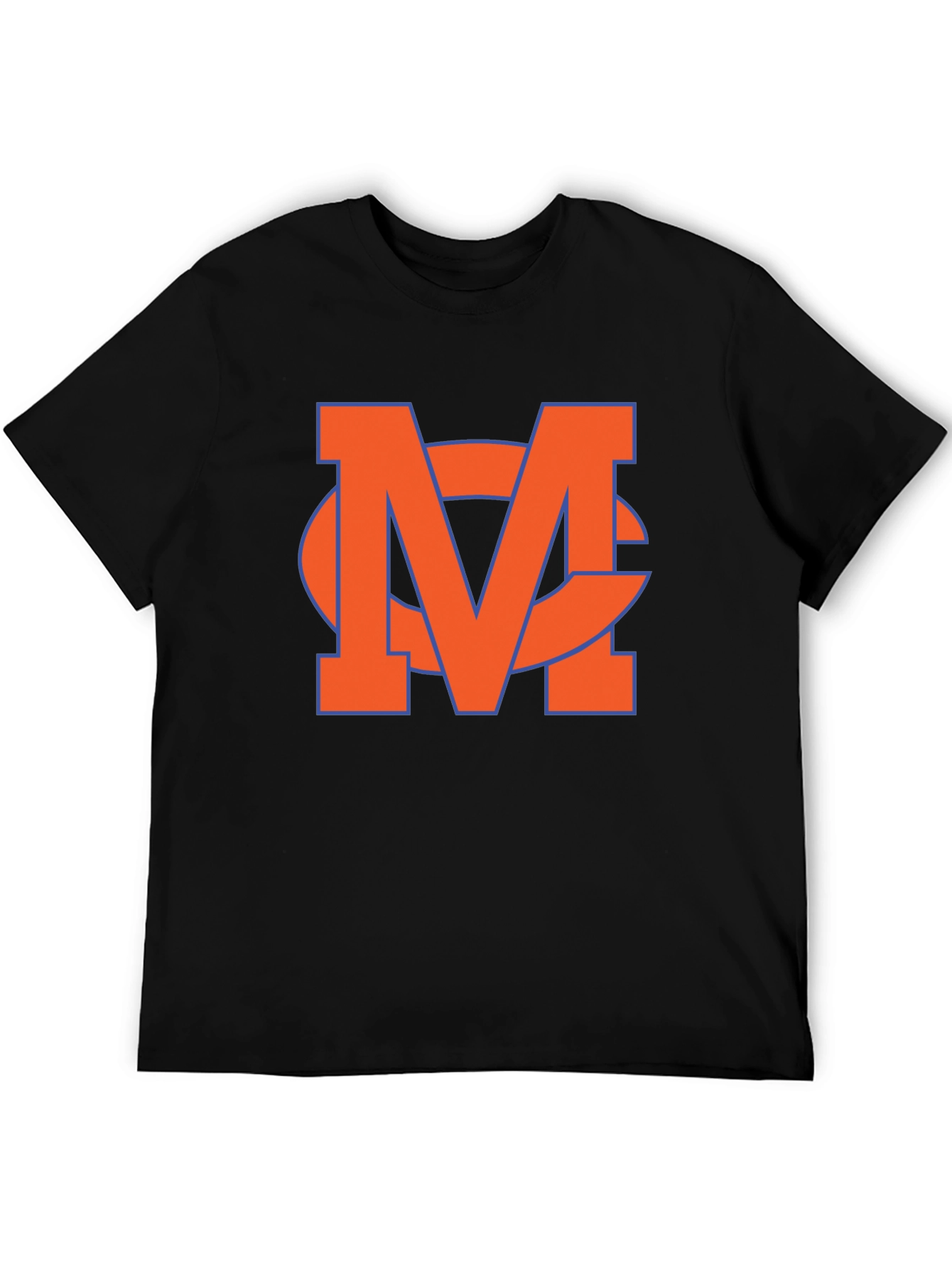 Orange MC Logo Black T-Shirt