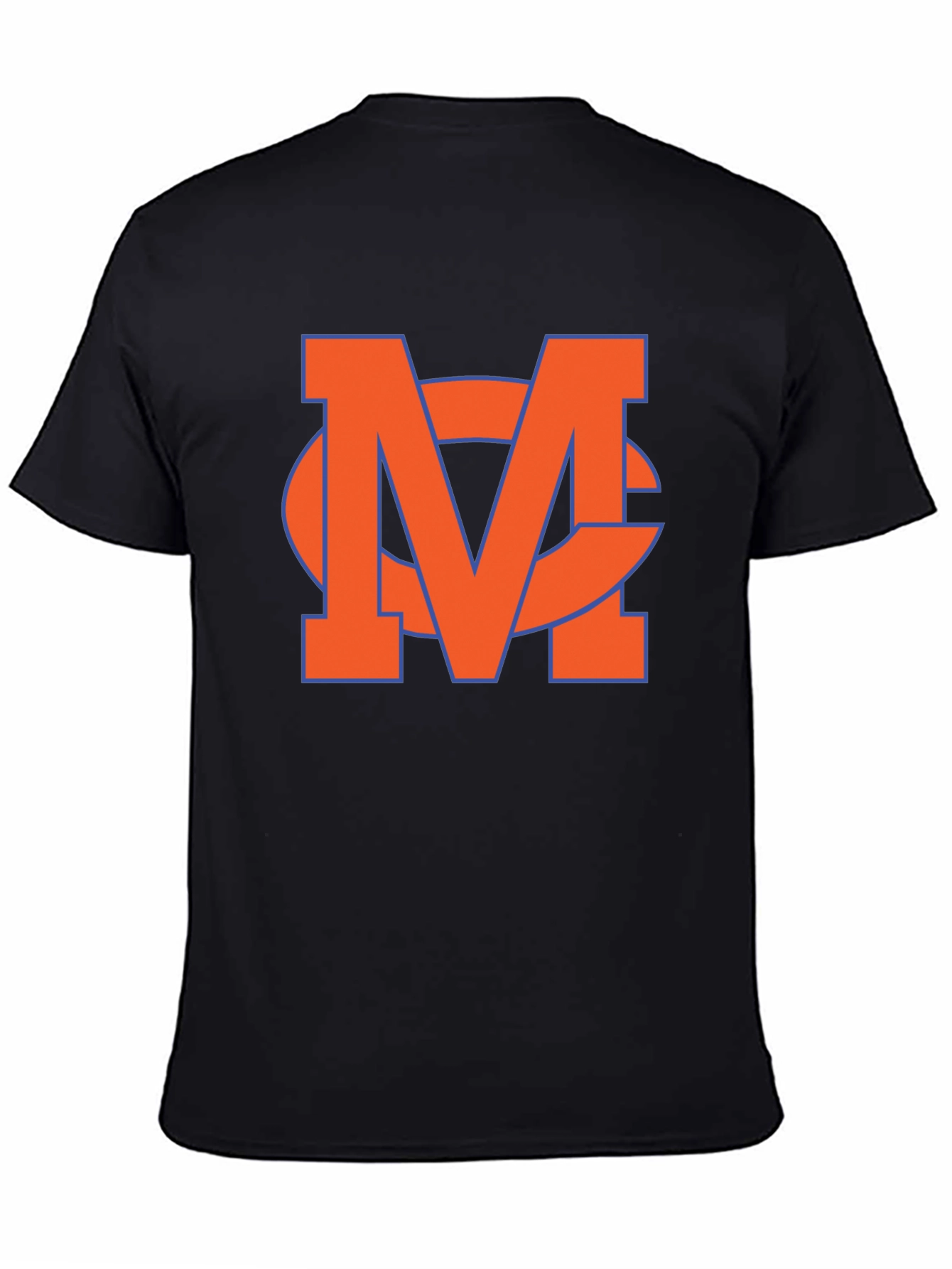 Orange MC Logo Black T-Shirt