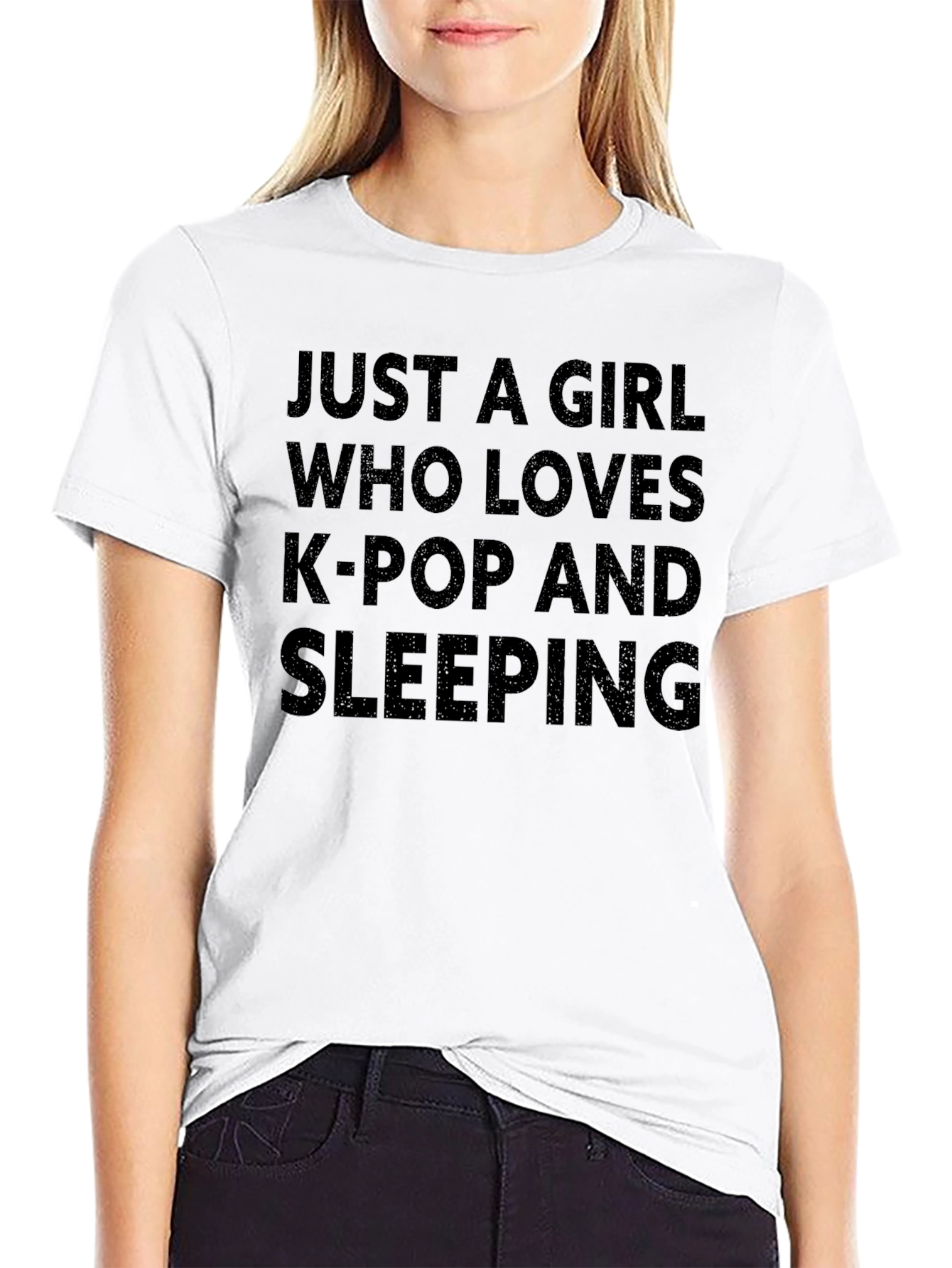 K-Pop and Sleeping Graphic Tee