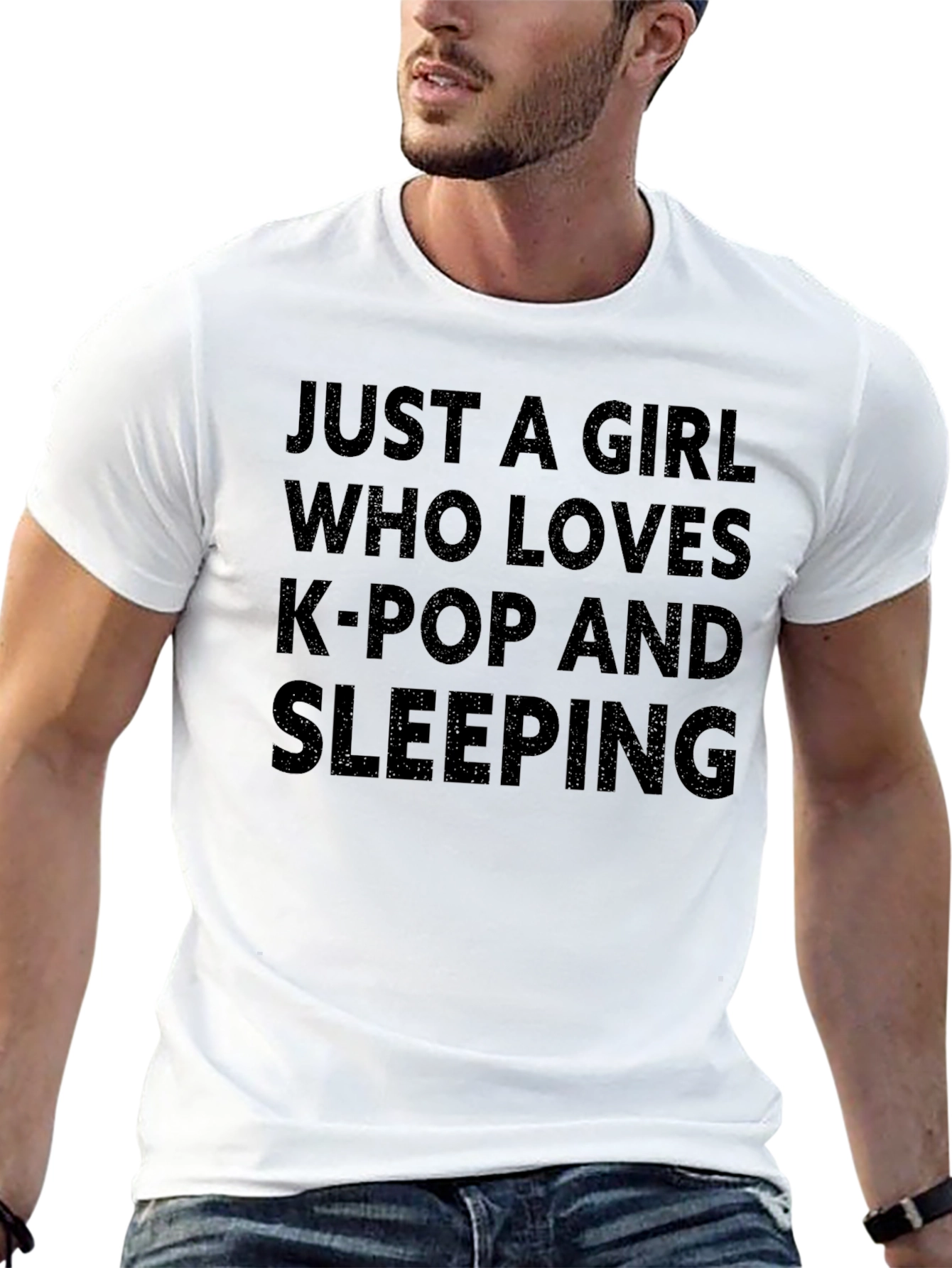 K-Pop and Sleeping Graphic Tee