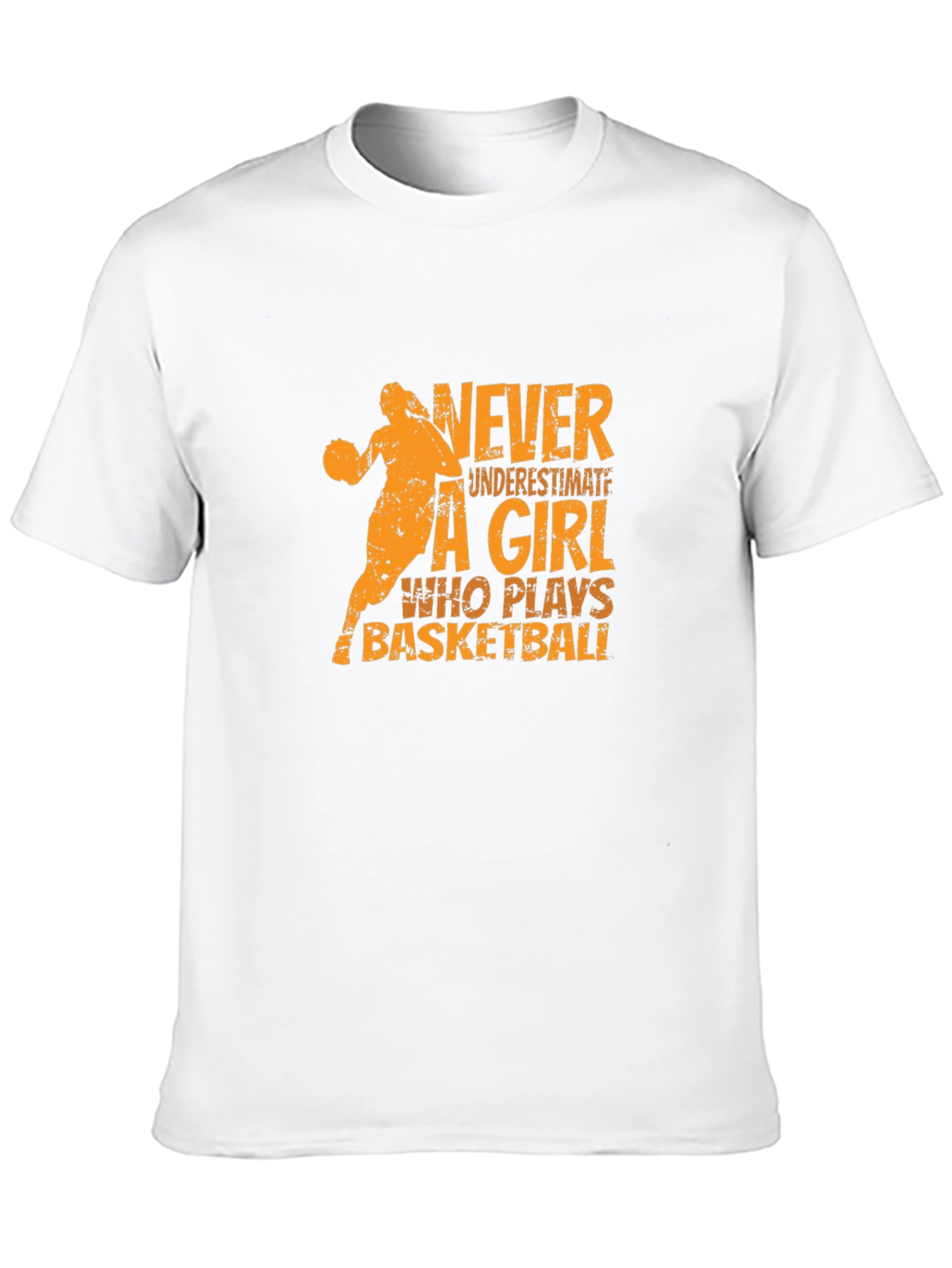Basketball Girl Graphic T-Shirt - Black