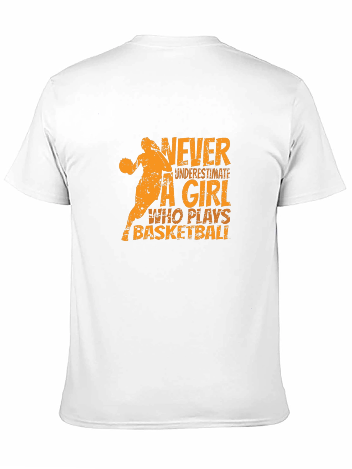 Basketball Girl Graphic T-Shirt - Black