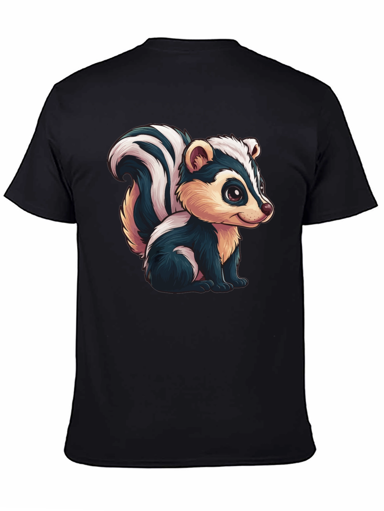 Skunk Cartoon Graphic Tee - Soft Cotton Blend