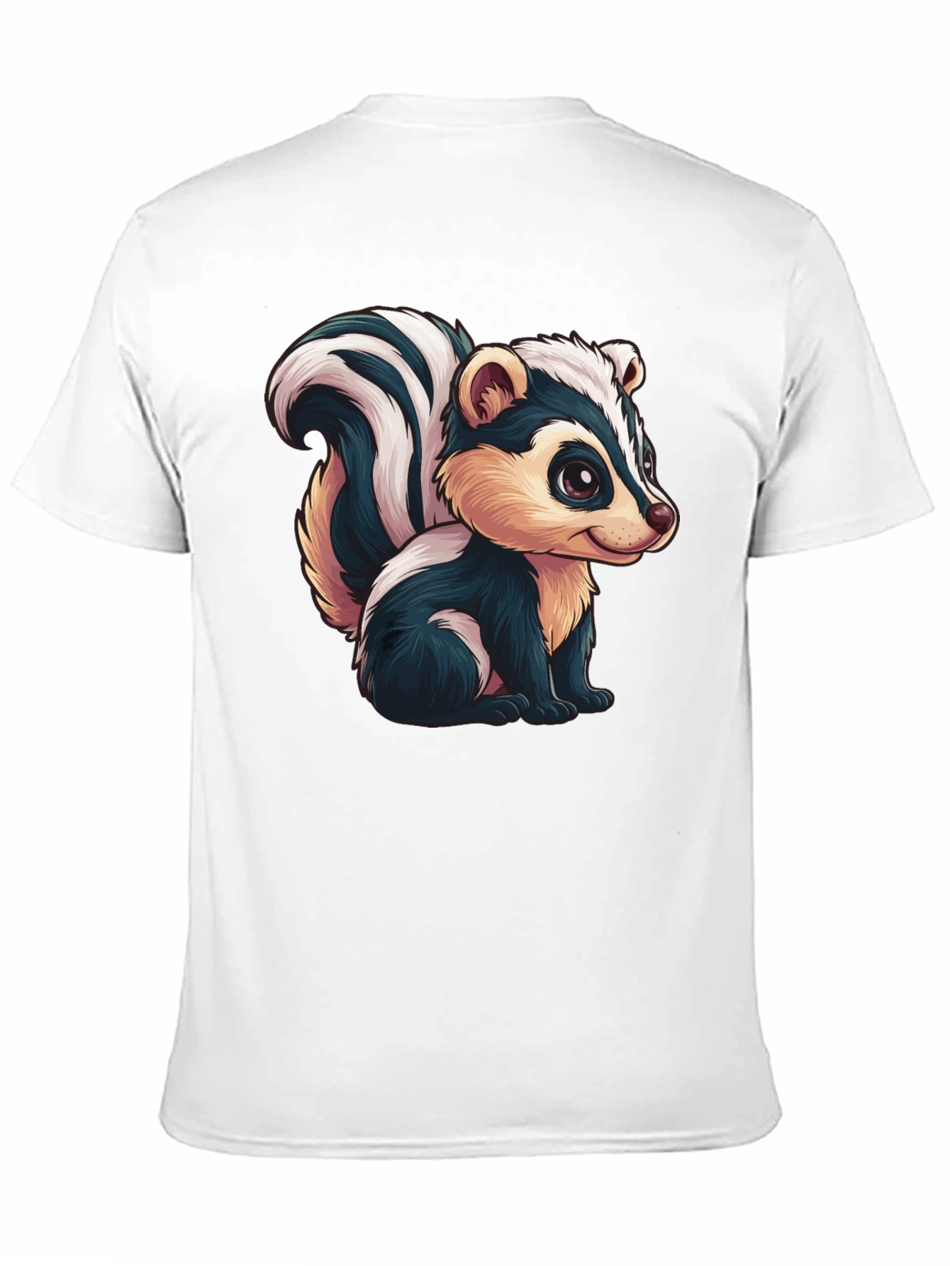 Skunk Cartoon Graphic Tee - Soft Cotton Blend
