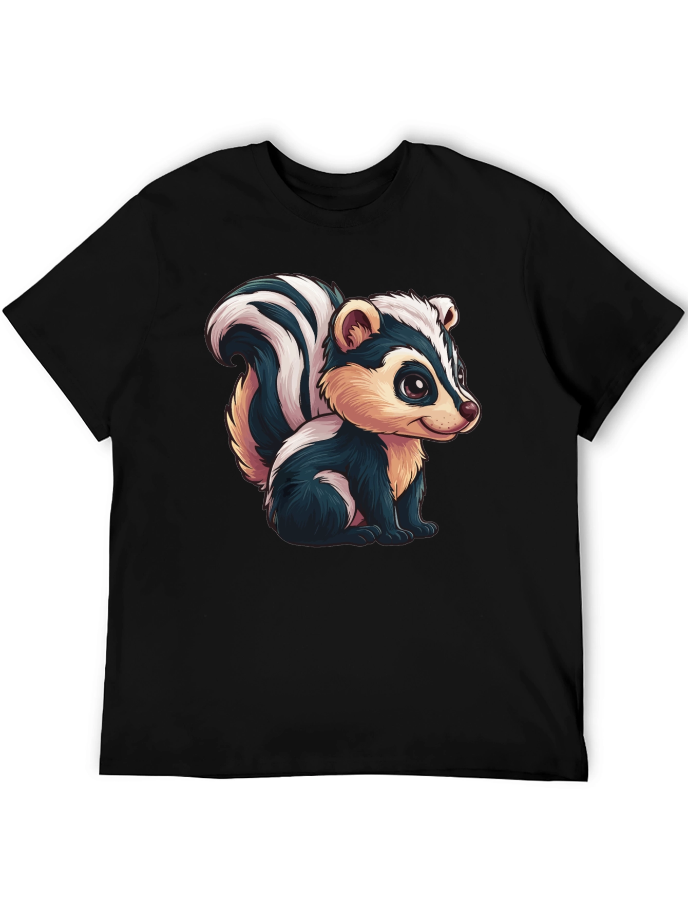 Skunk Cartoon Graphic Tee - Soft Cotton Blend