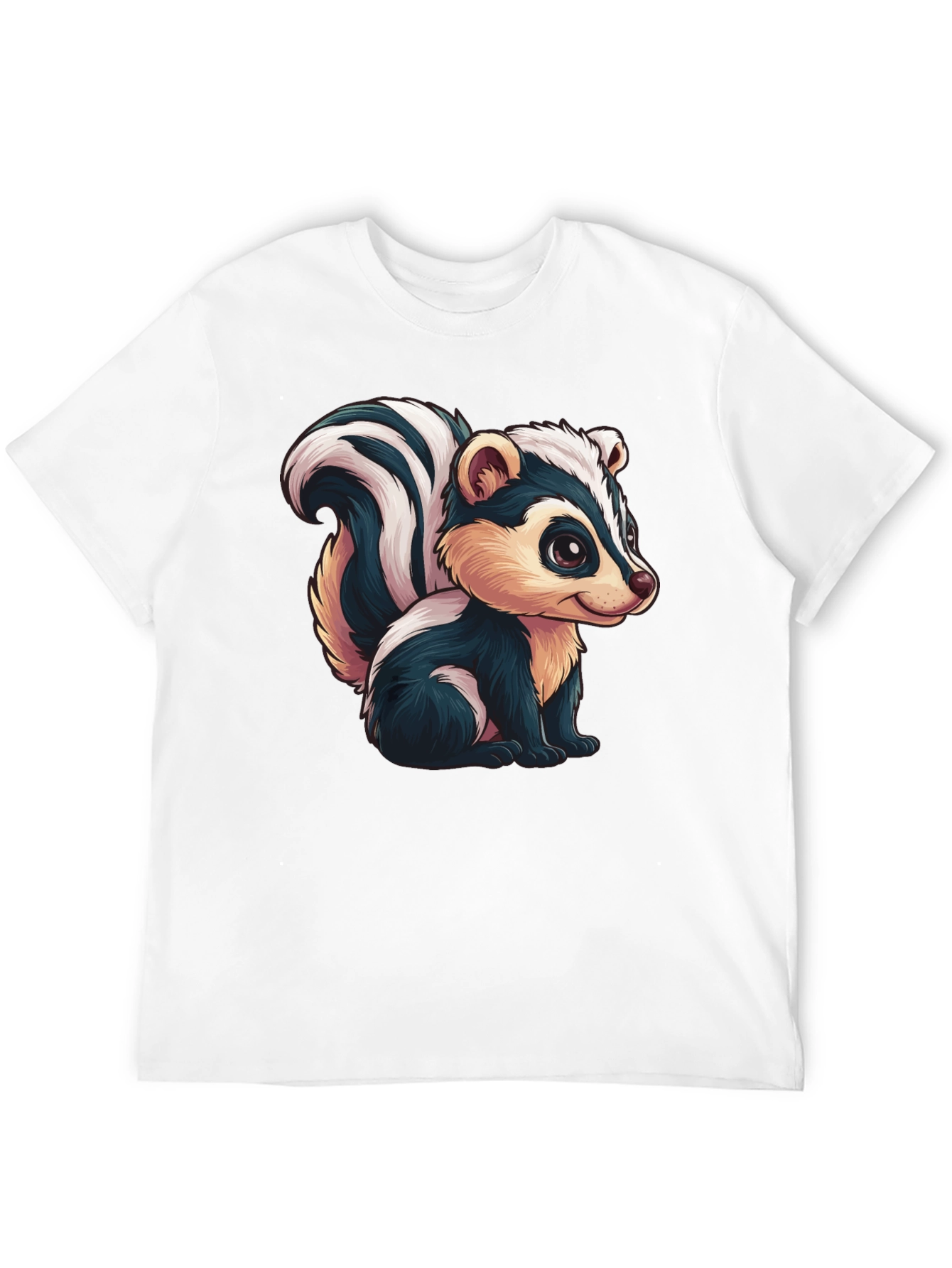 Skunk Cartoon Graphic Tee - Soft Cotton Blend