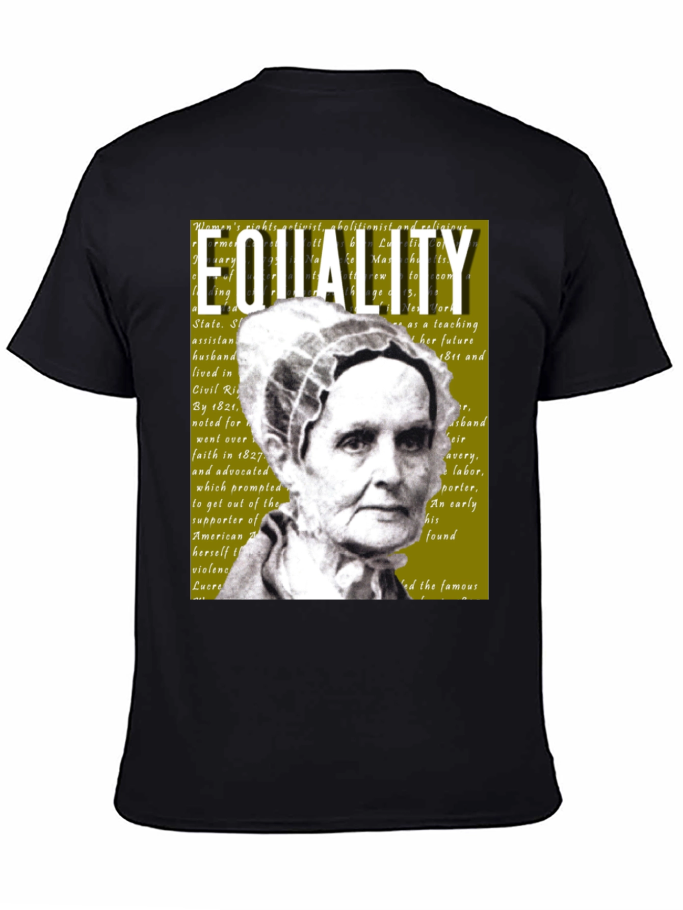 Equality T-Shirt Lucretia Mott Womens Rights Activist