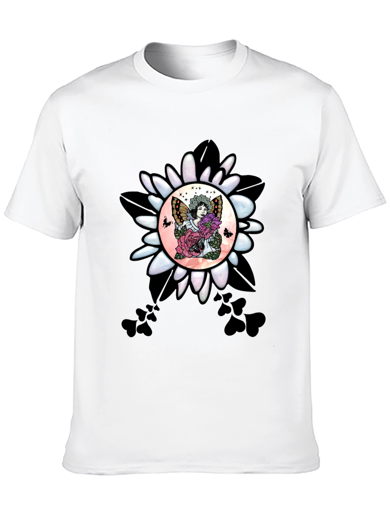 Floral Fairy Graphic T-Shirt - Unique Design