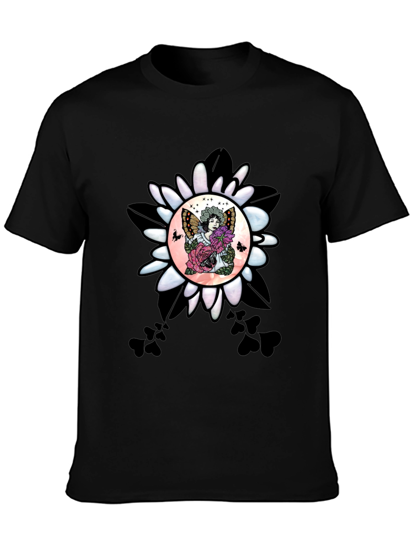 Floral Fairy Graphic T-Shirt - Unique Design