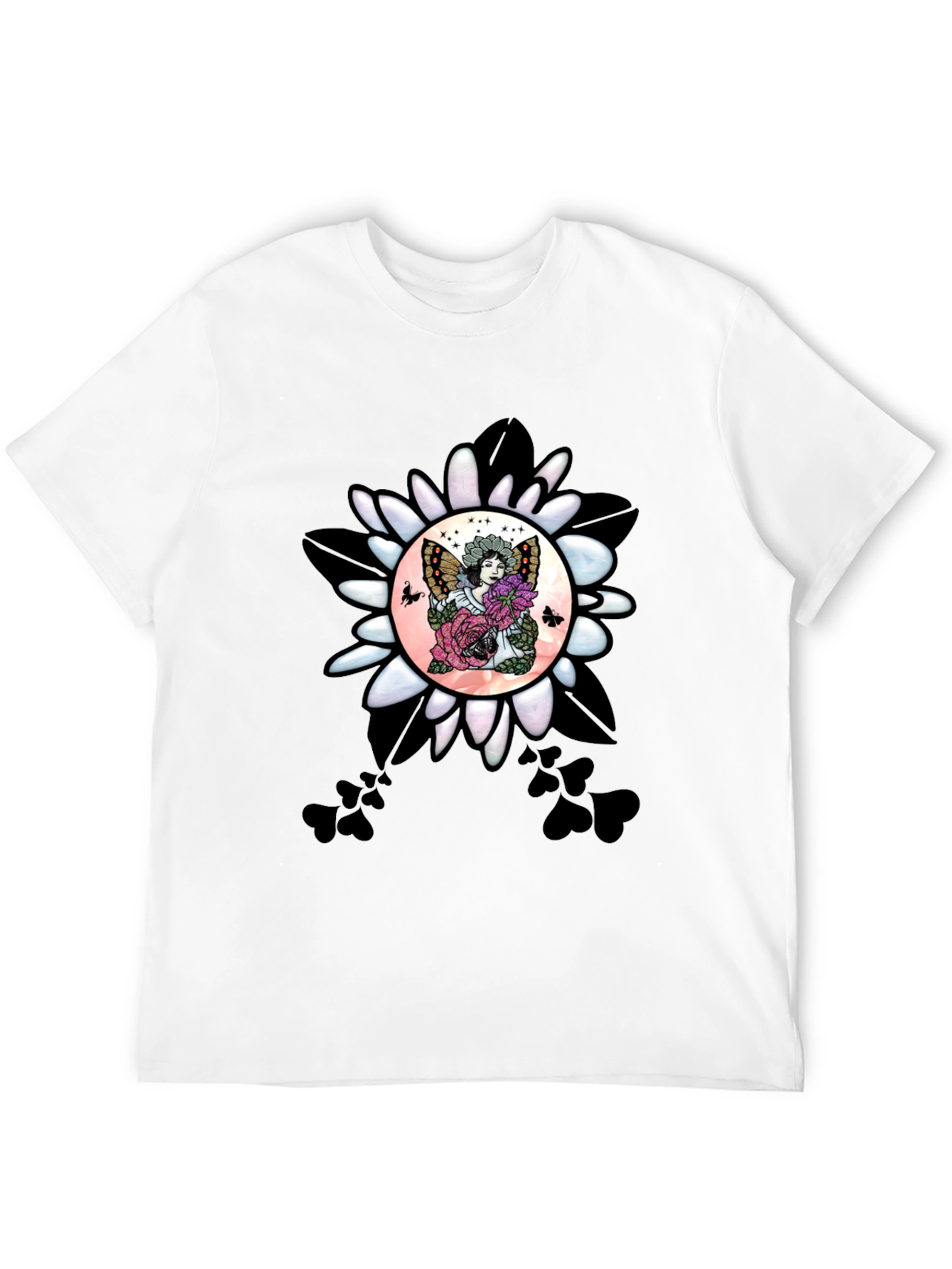 Floral Fairy Graphic T-Shirt - Unique Design