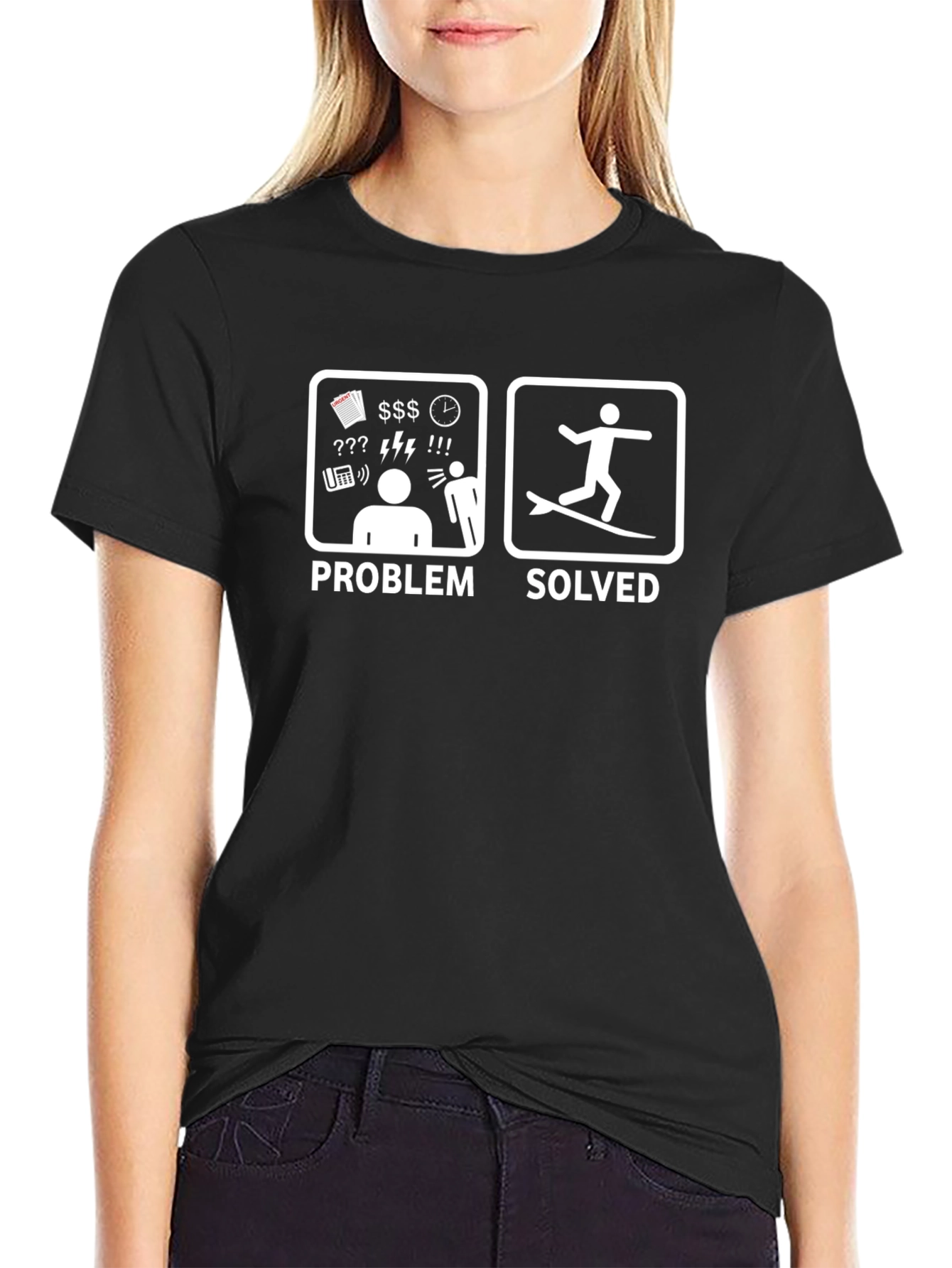Problem Solved Surfing T-Shirt