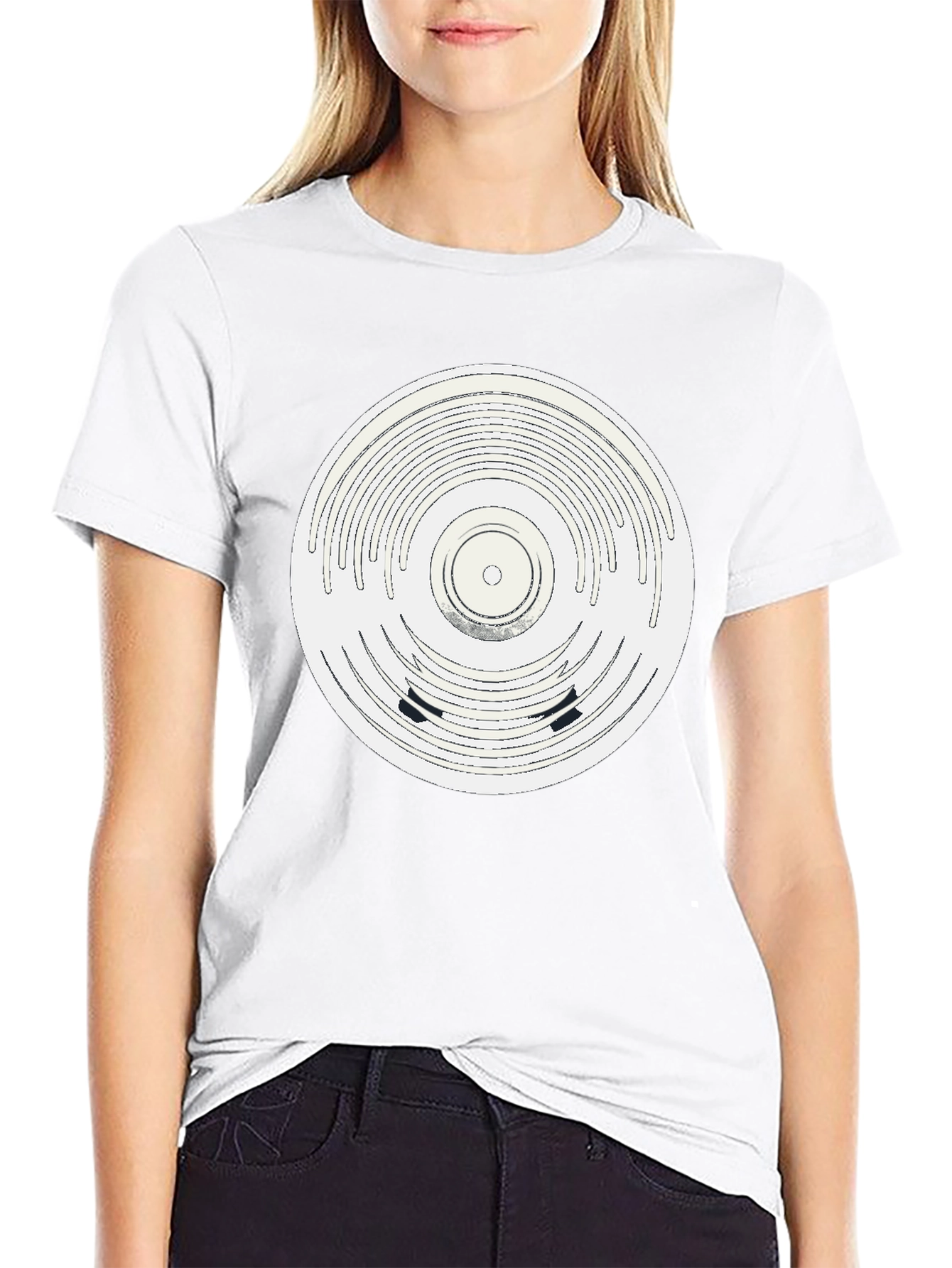 Retro Record Design T-Shirt