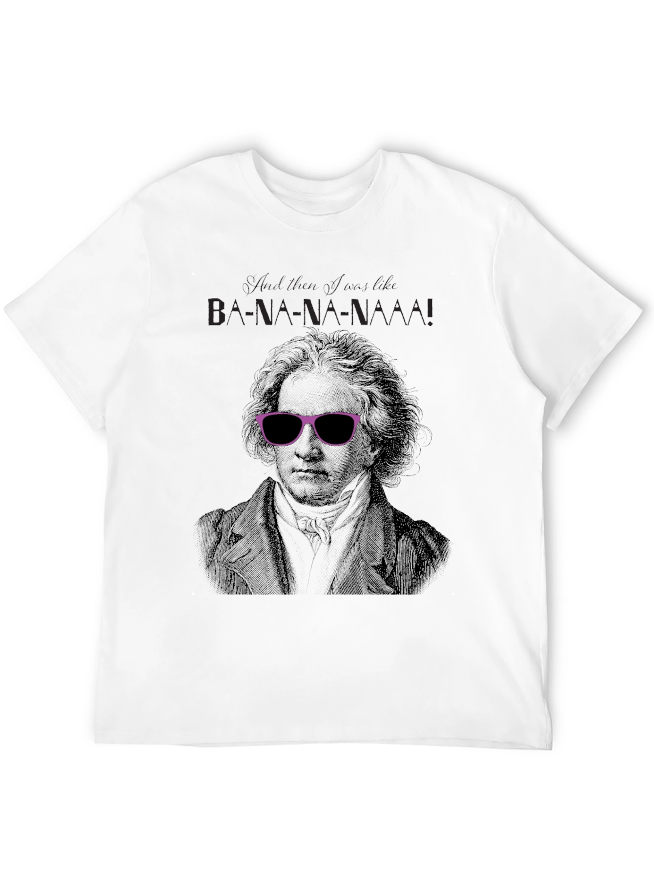 Beethoven Banana Sunglasses Graphic Tee